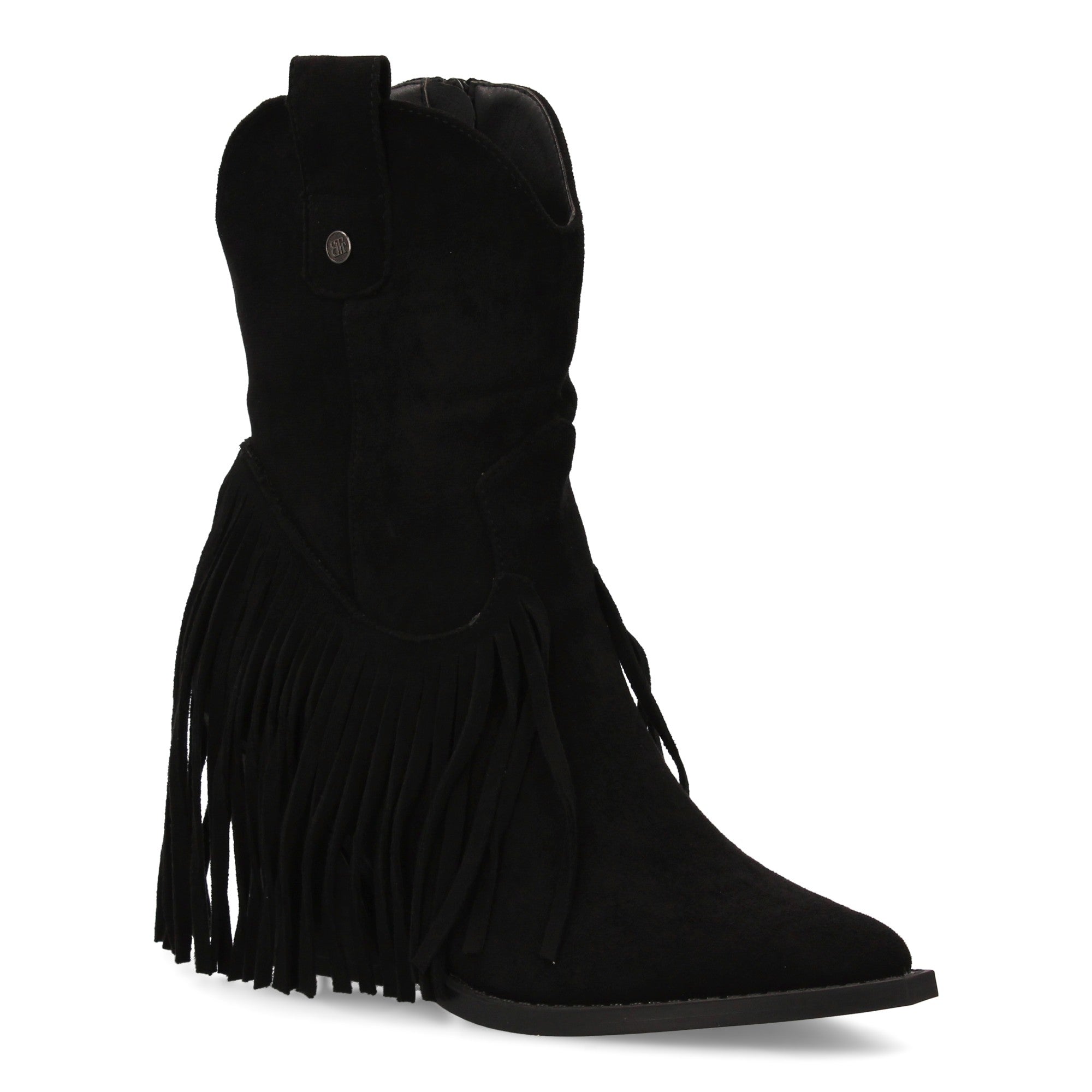 botin campero tacon cubano con flecos