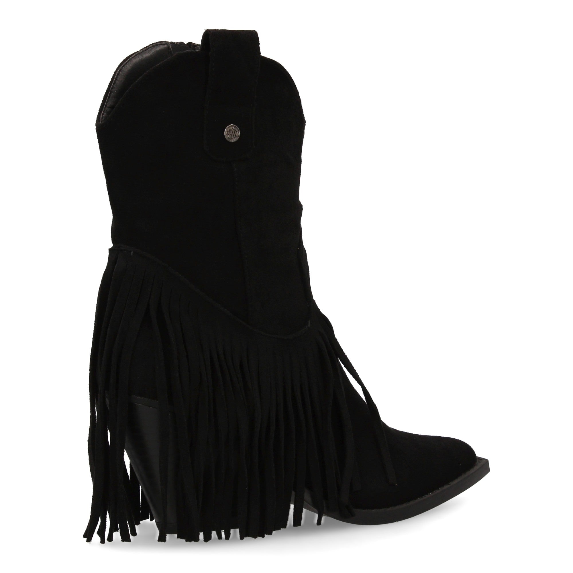 botin campero tacon cubano con flecos