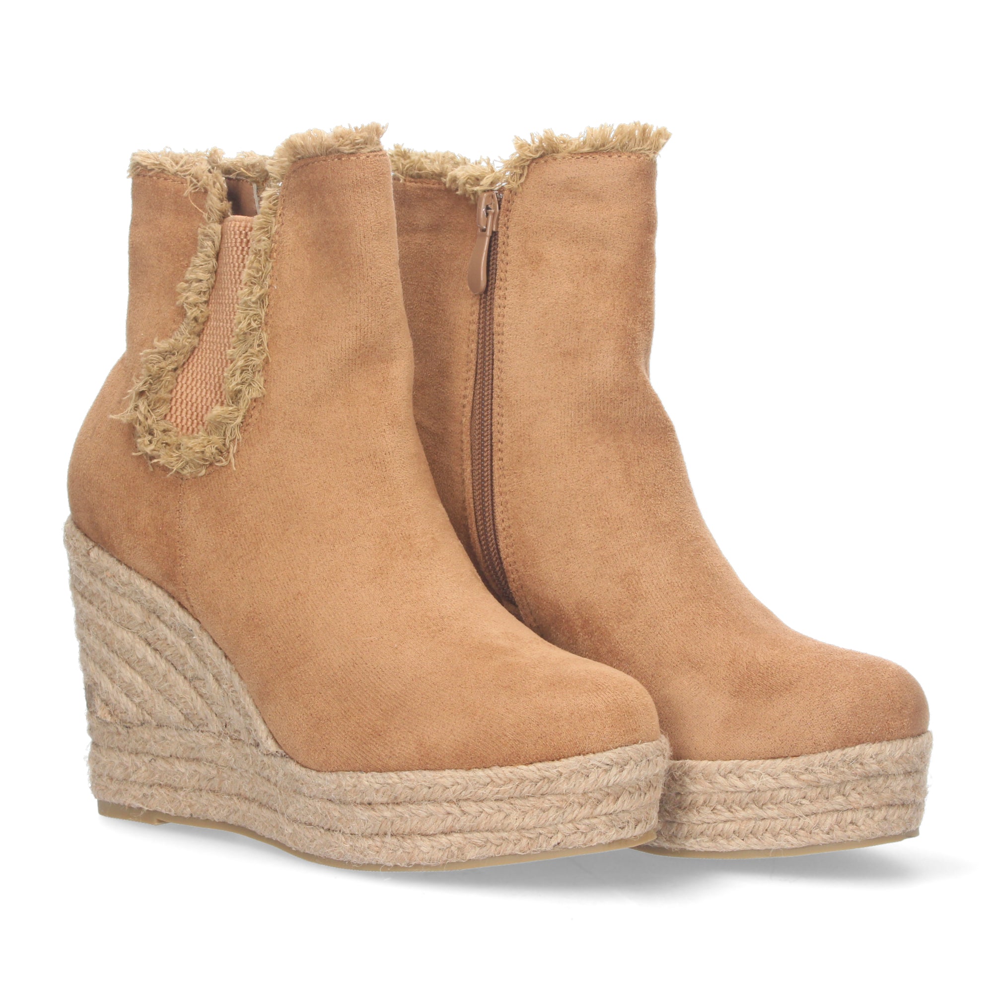 Botin De Cuña De Yute Para Mujer