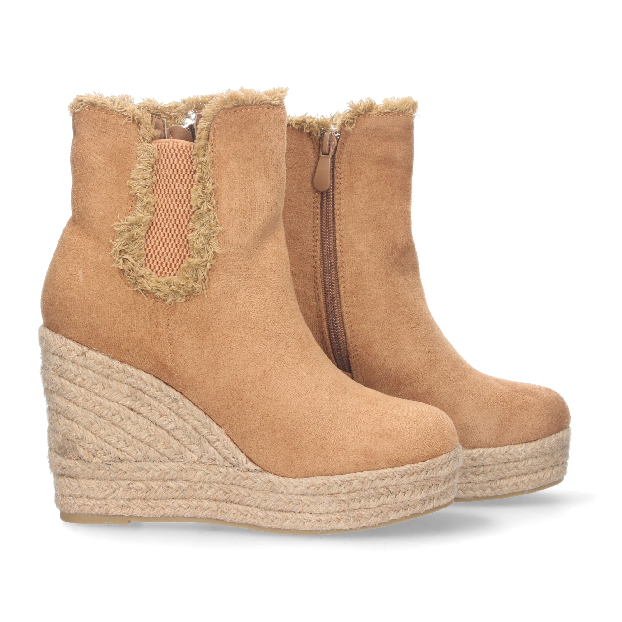 Botin De Cuña De Yute Para Mujer