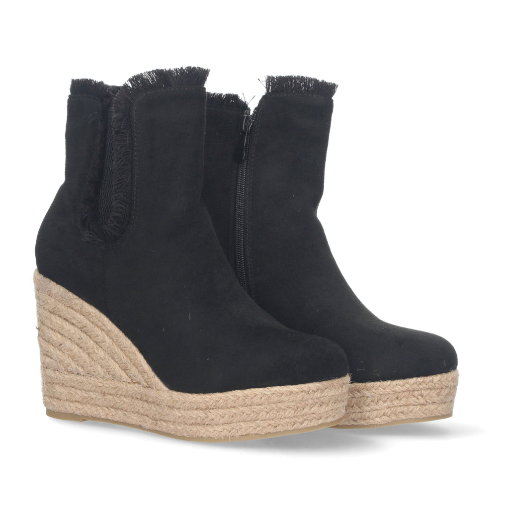 Botin De Cuña De Yute Para Mujer