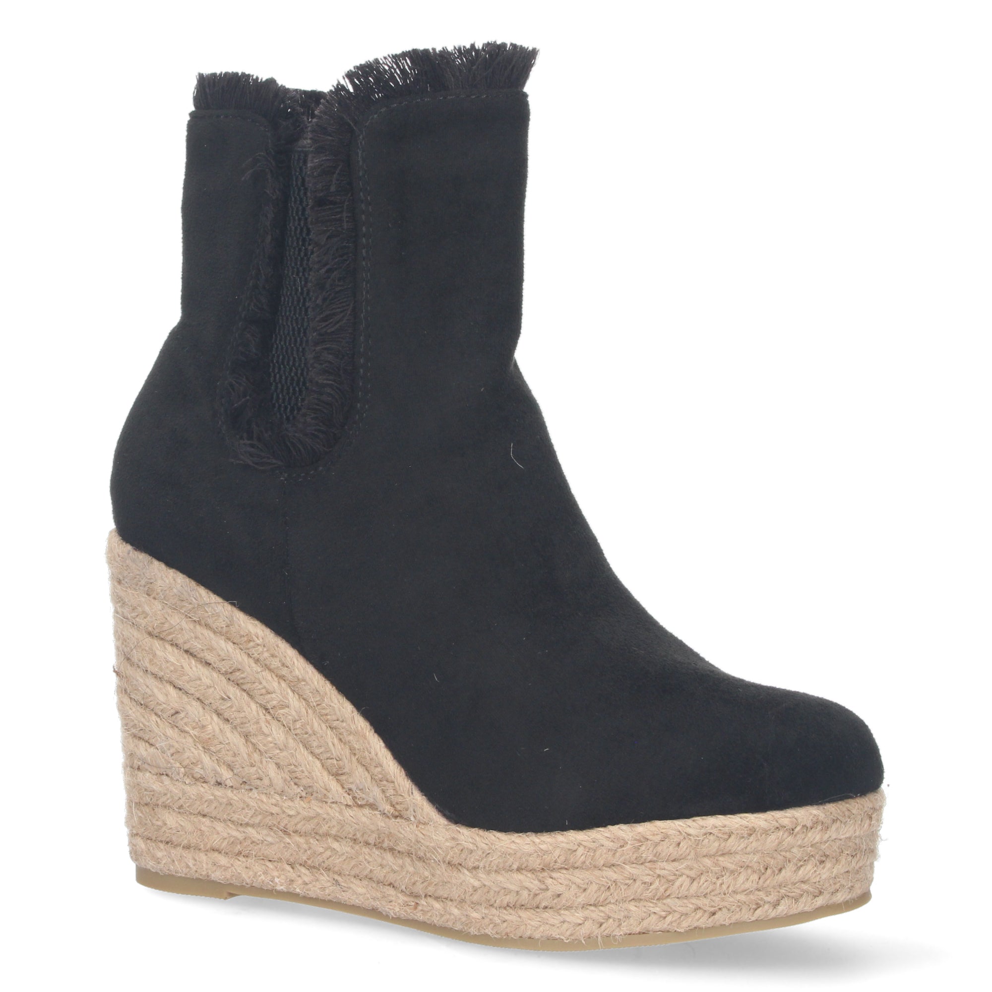 Botin De Cuña De Yute Para Mujer