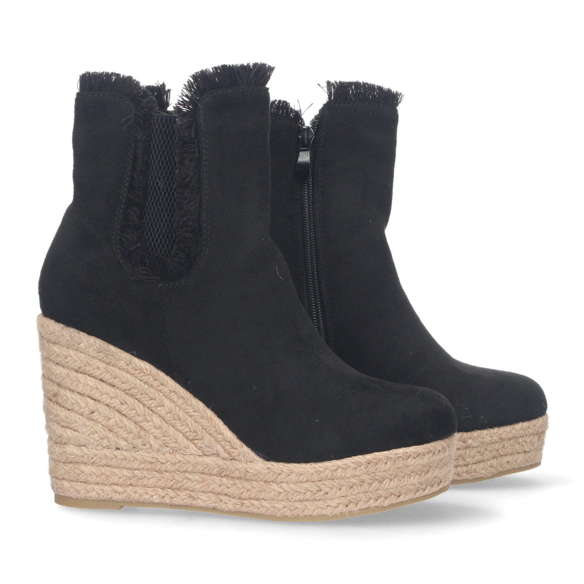 Botin De Cuña De Yute Para Mujer