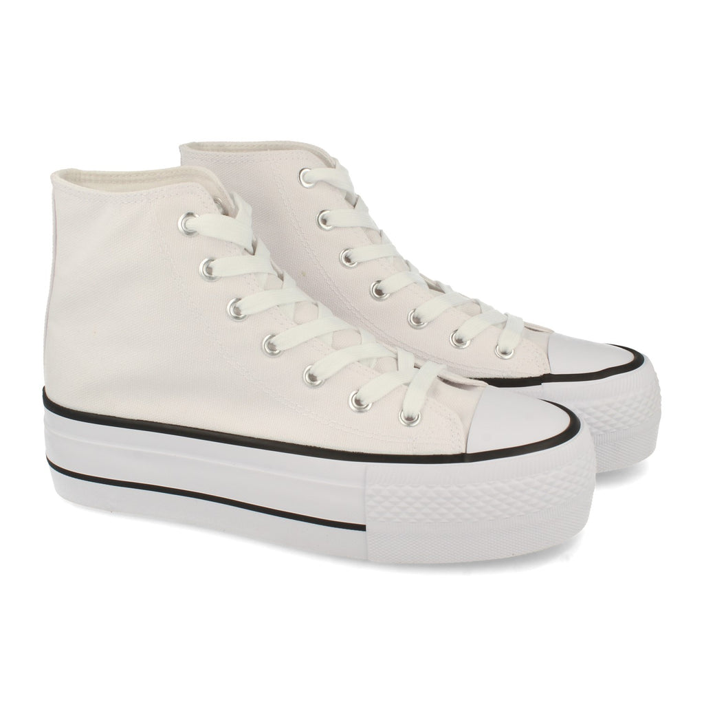 Zapatilla  Bamba Abotinada Casual con Plataforma Comodas para Mujer