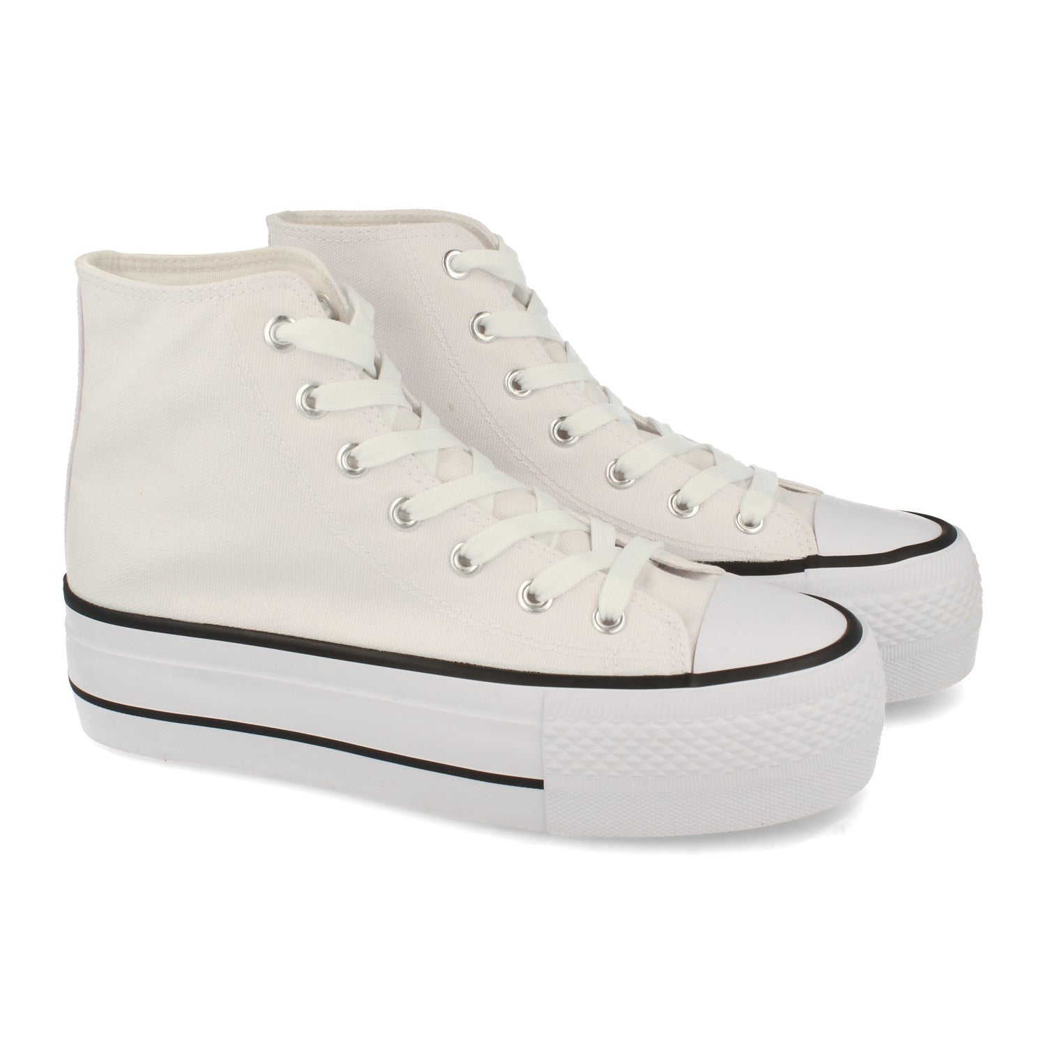 Zapatilla  Bamba Abotinada Casual con Plataforma Comodas para Mujer