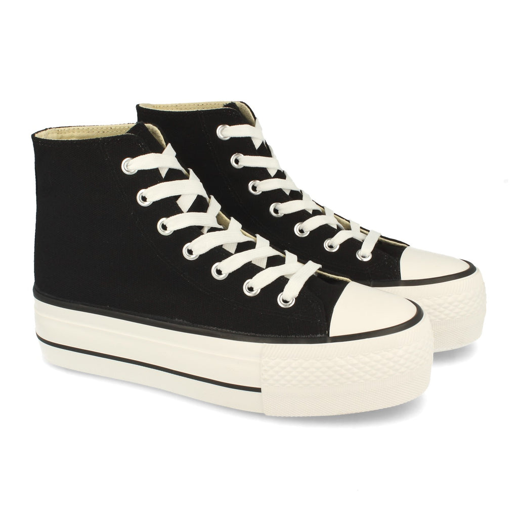 Zapatilla  Bamba Abotinada Casual con Plataforma Comodas para Mujer