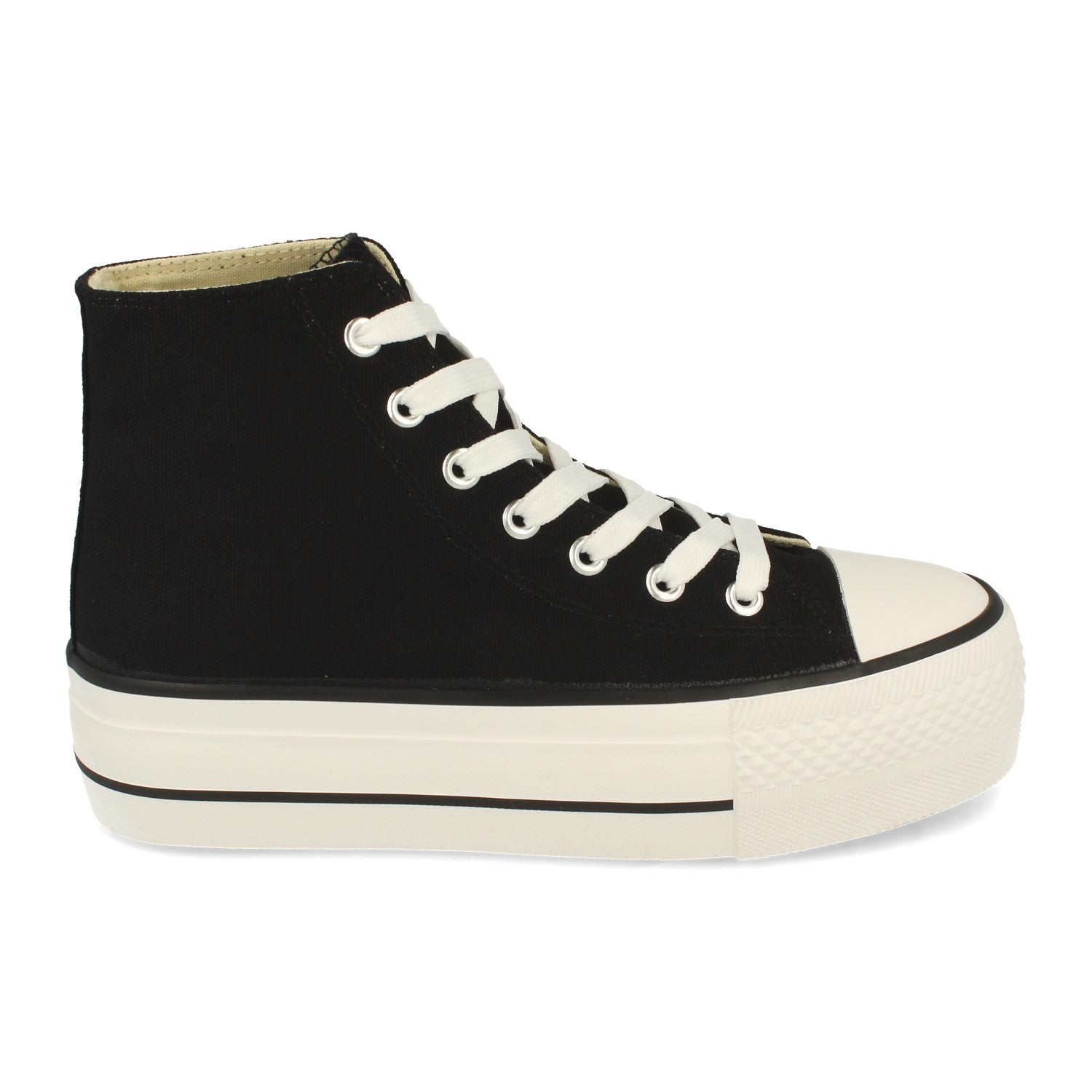 Zapatilla  Bamba Abotinada Casual con Plataforma Comodas para Mujer