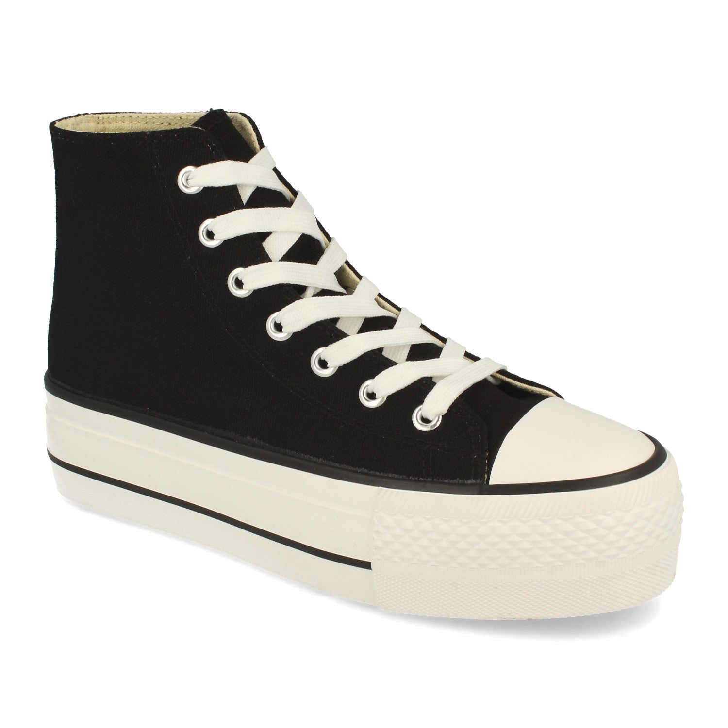 Zapatilla  Bamba Abotinada Casual con Plataforma Comodas para Mujer