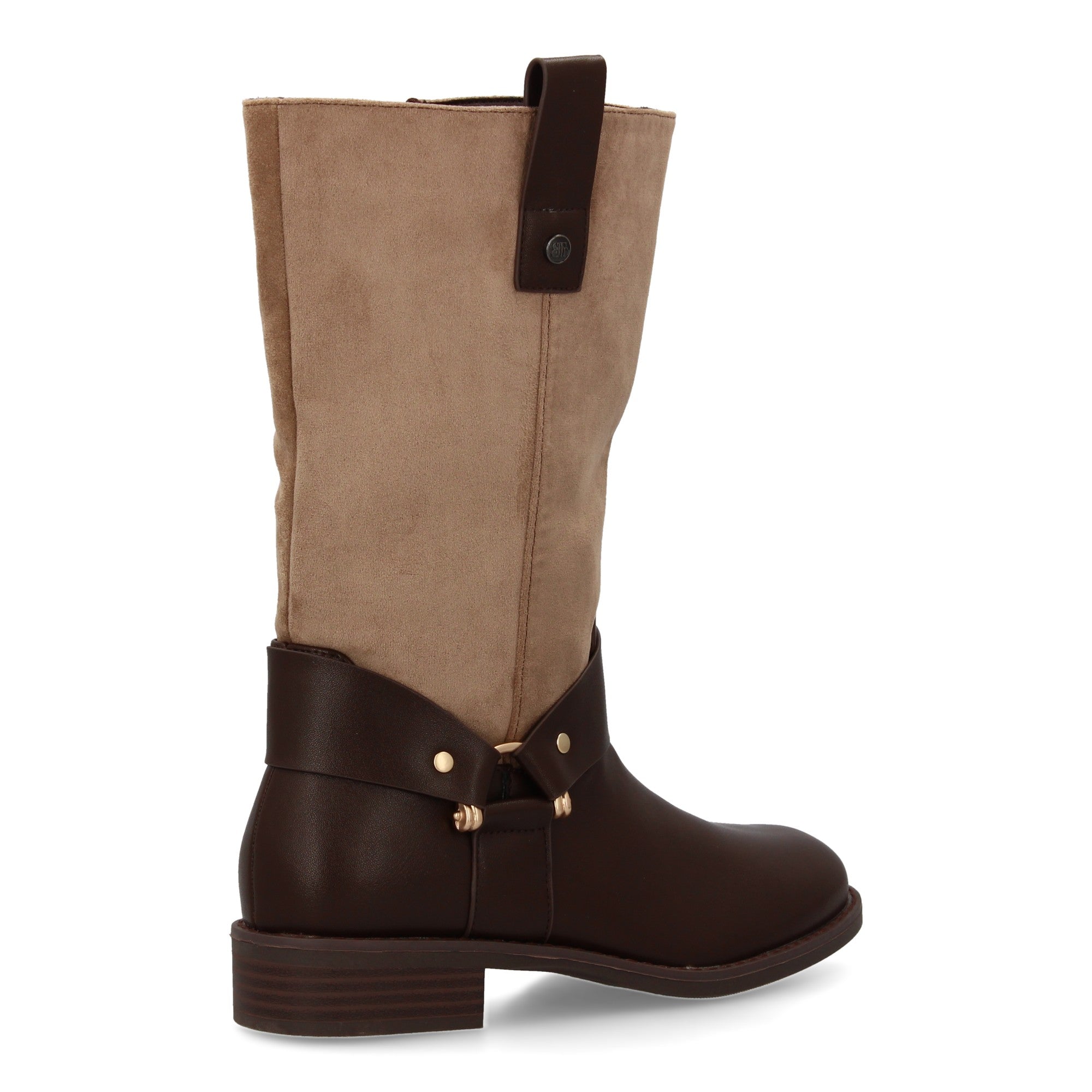 Botas kaki con cremallera