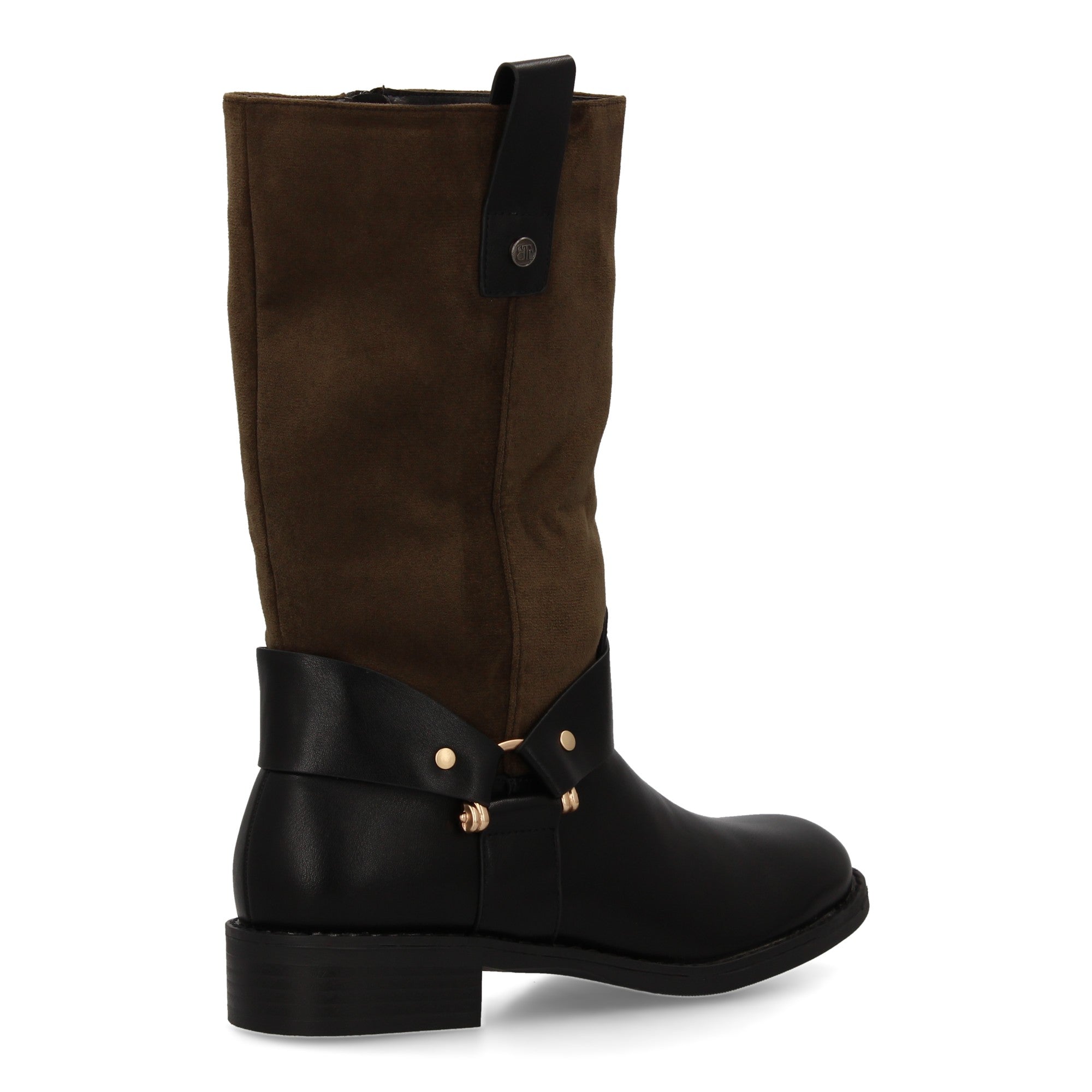 Botas verdes con cremallera