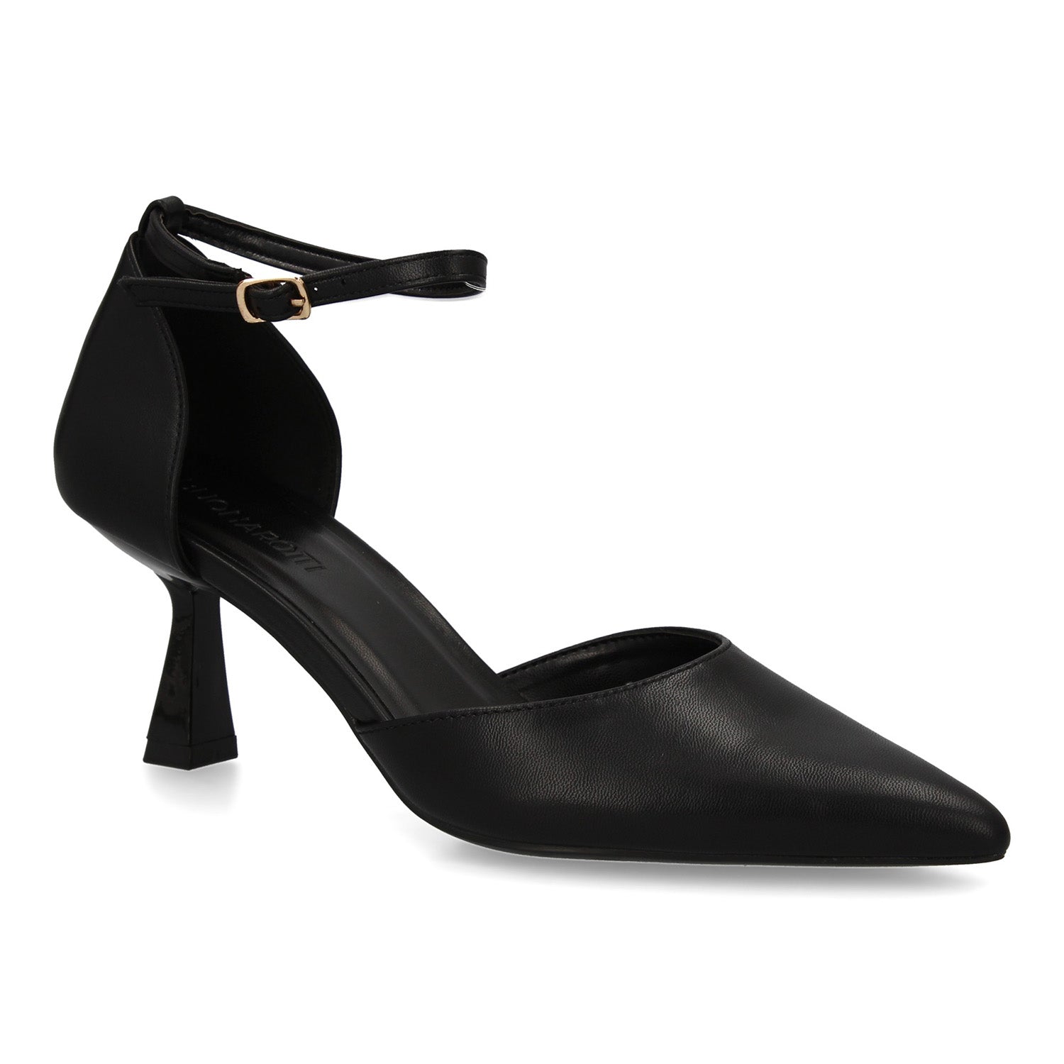 Zapato Negro  De Salon Con Tacon Fino Stiletto