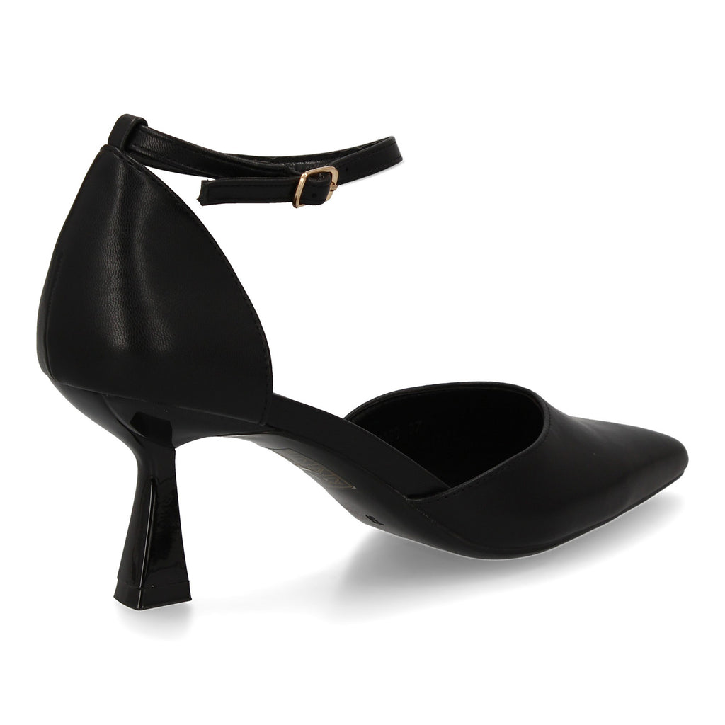 Zapato Negro  De Salon Con Tacon Fino Stiletto
