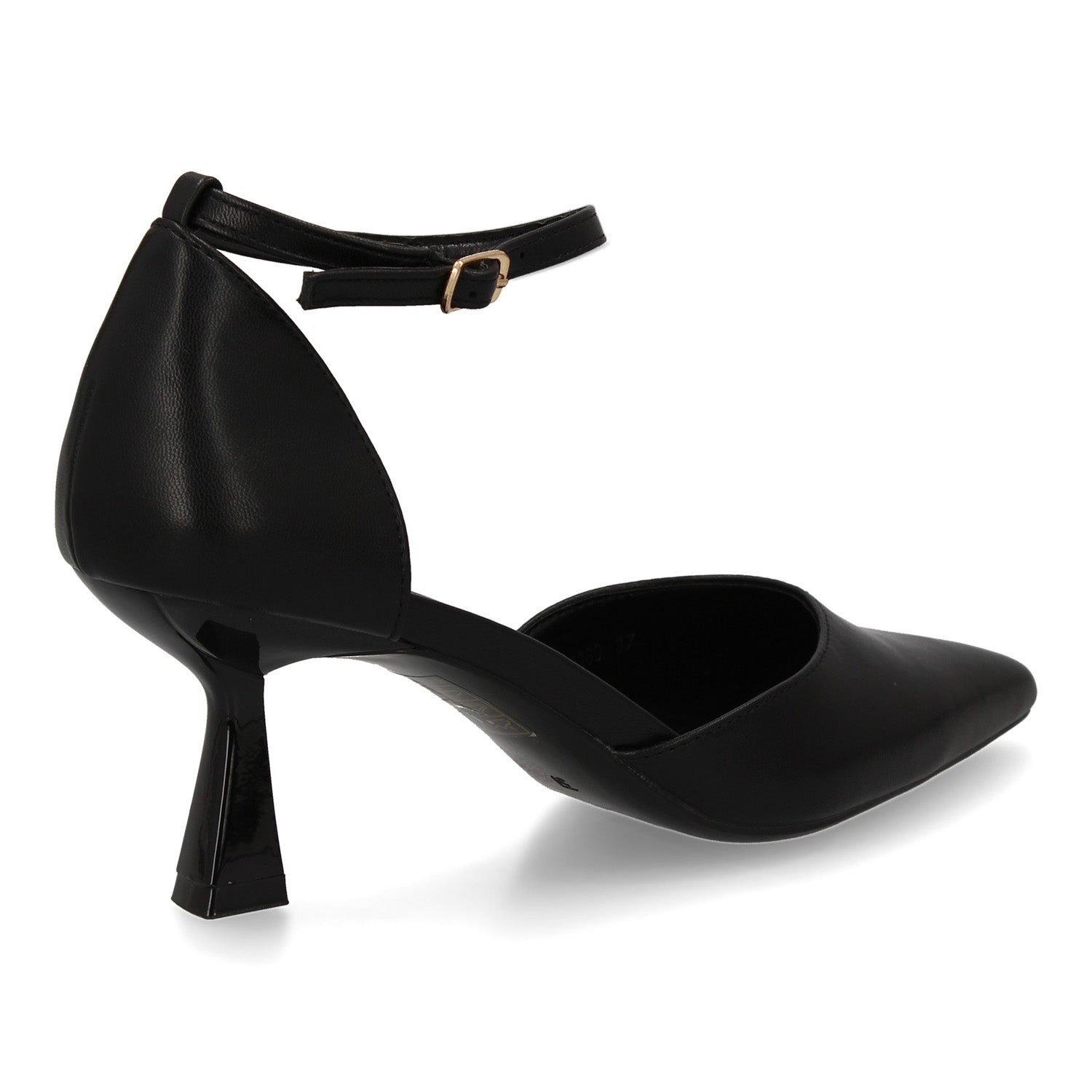 Zapato Negro  De Salon Con Tacon Fino Stiletto