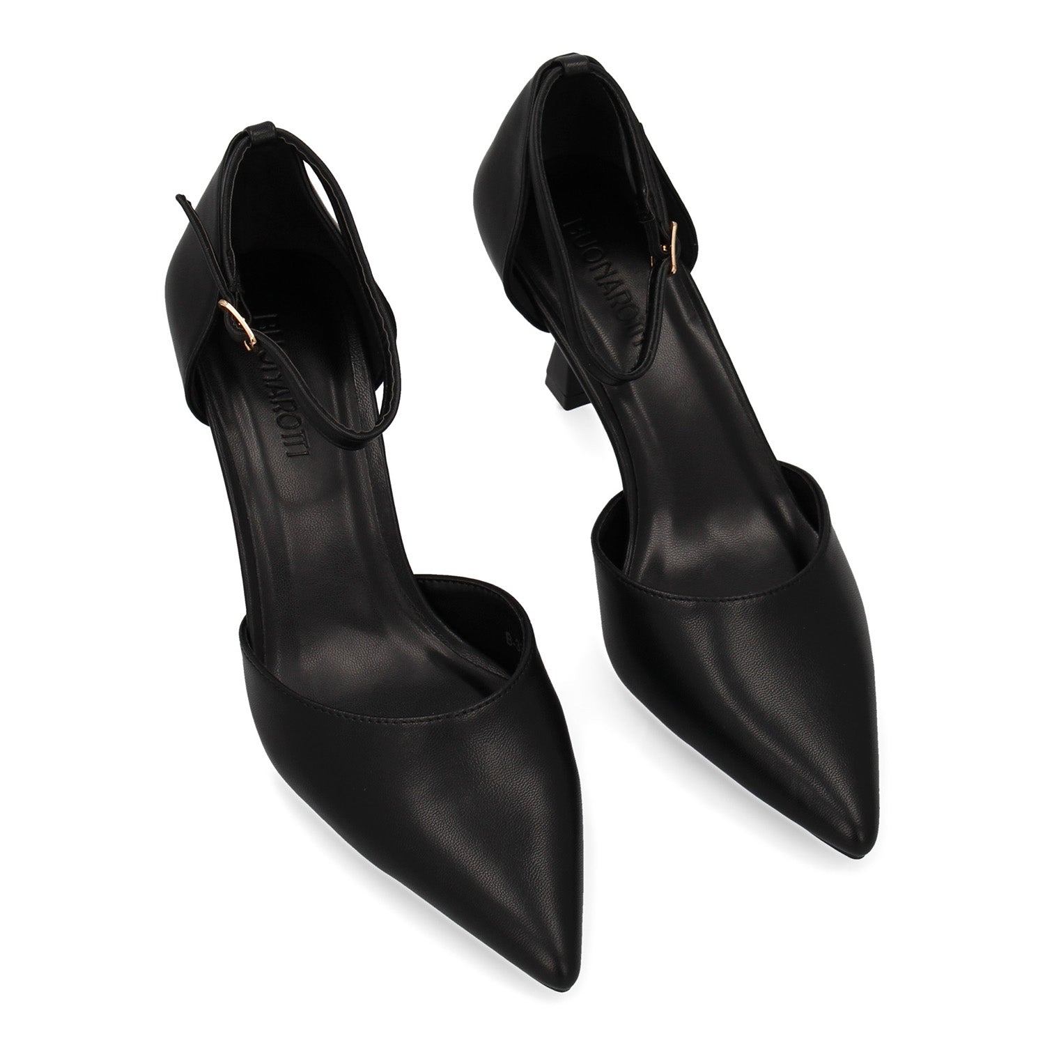 Zapato Negro  De Salon Con Tacon Fino Stiletto