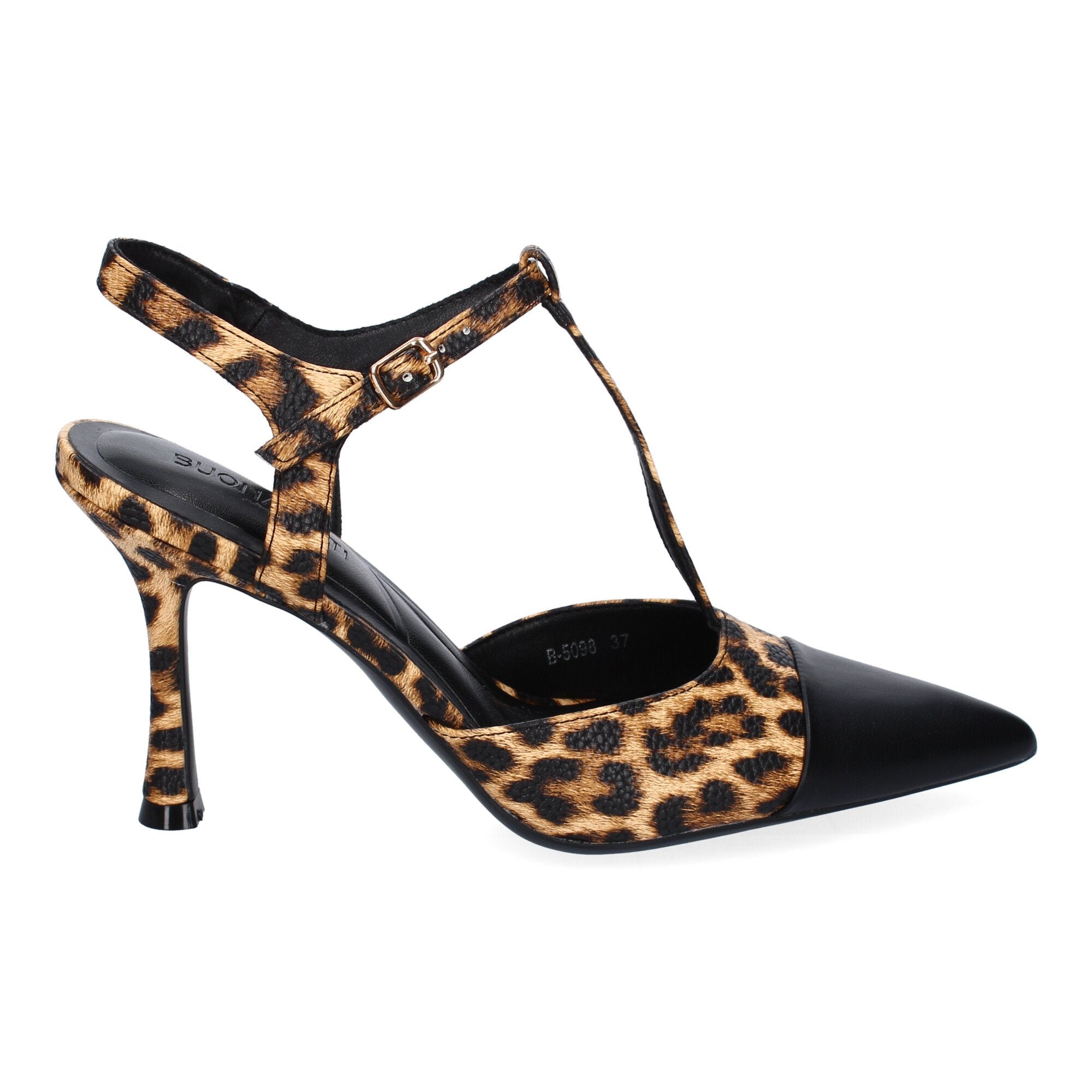 Zapato Leopardo de Salon Elegante Y Moderno de Tacon  Fino  Y Punta Fina para Mujer