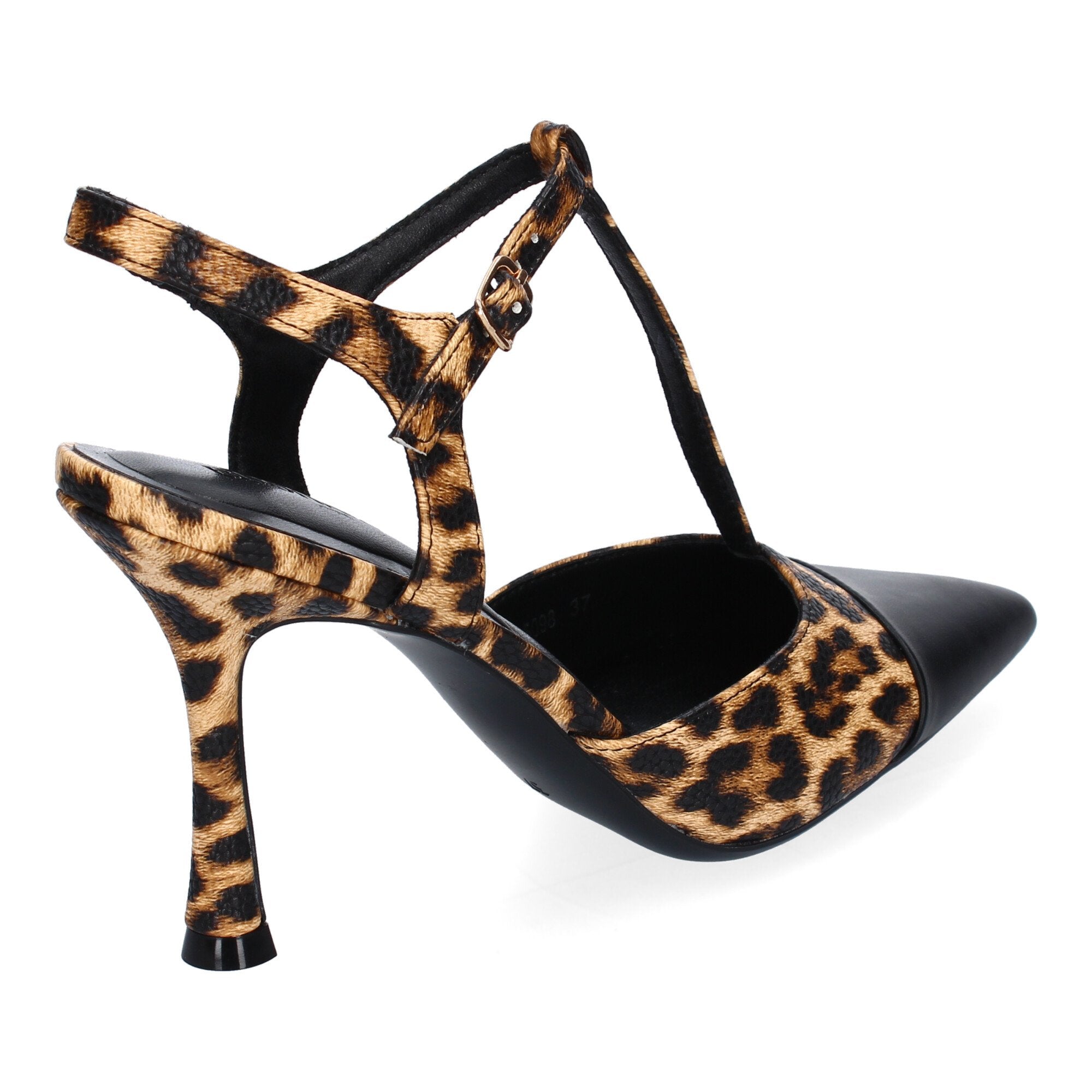 Zapato Leopardo de Salon Elegante Y Moderno de Tacon  Fino  Y Punta Fina para Mujer