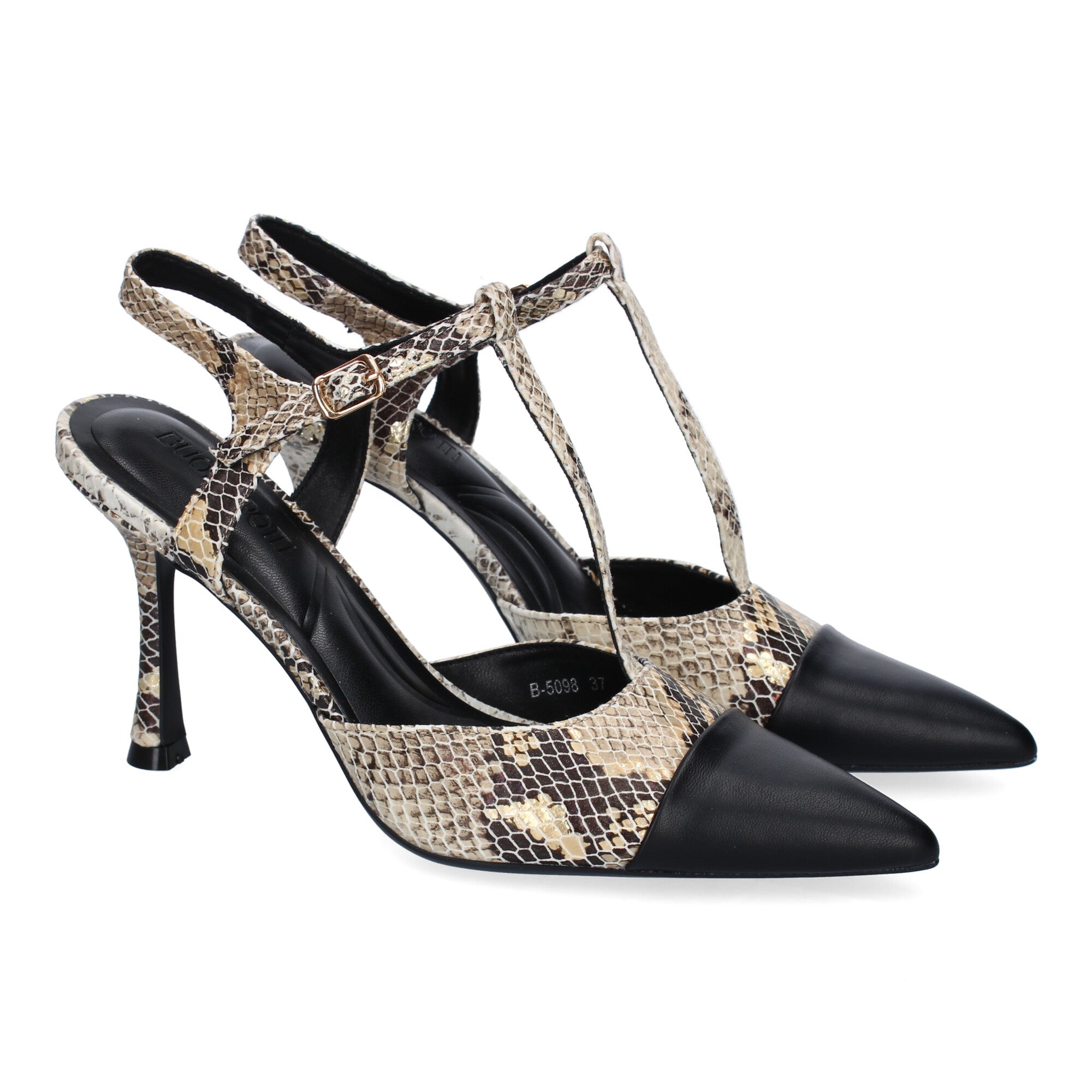 Zapato Serpiente de Salon Elegante Y Moderno de Tacon Fino  Y Punta Fina para Mujer