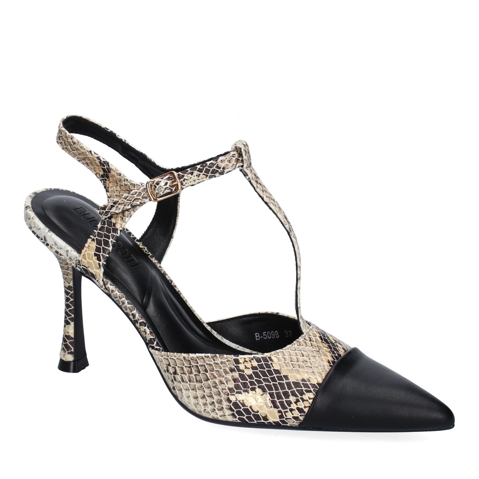 Zapato Serpiente de Salon Elegante Y Moderno de Tacon Fino  Y Punta Fina para Mujer