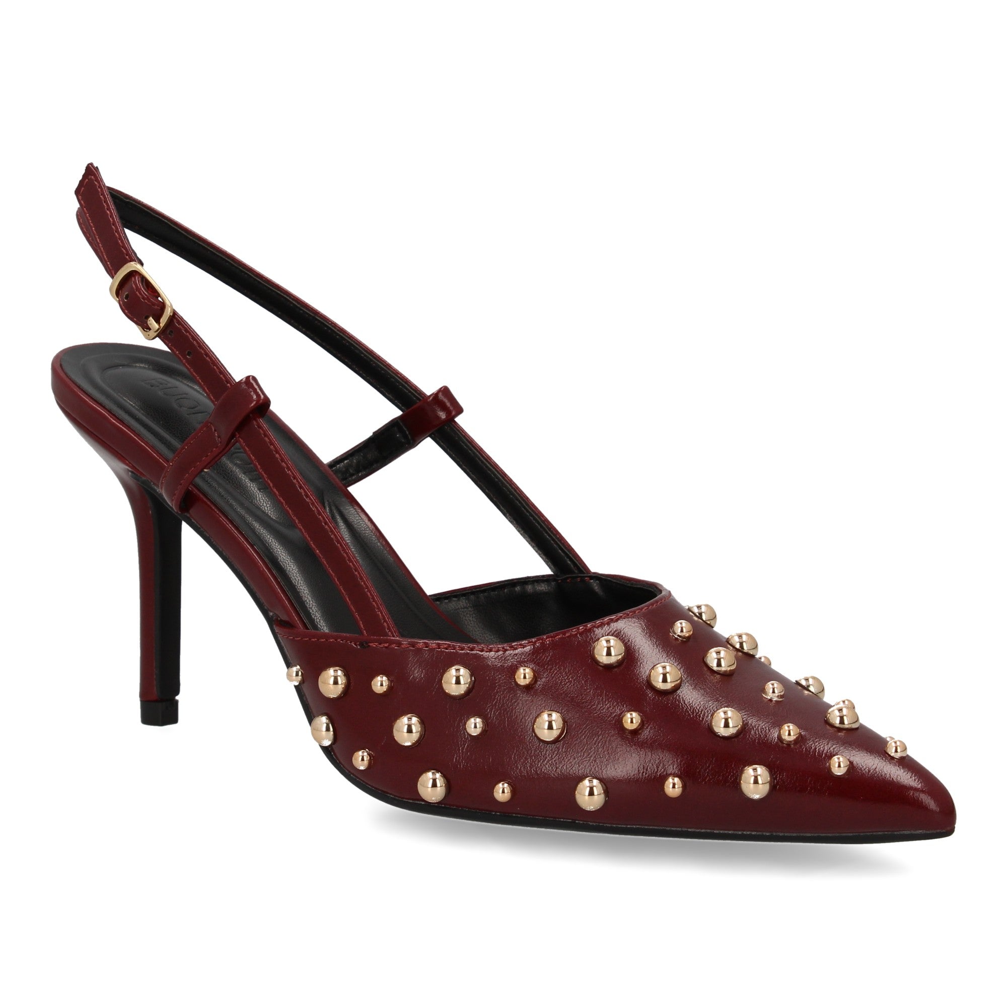 Zapato Burdeos De Salon Con Tacon Fino Stiletto