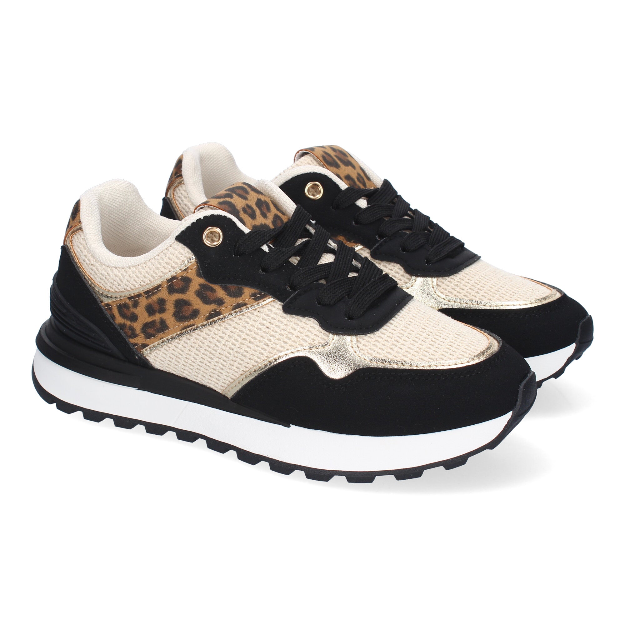 Zapatillas Bicolor Casual Para Mujer