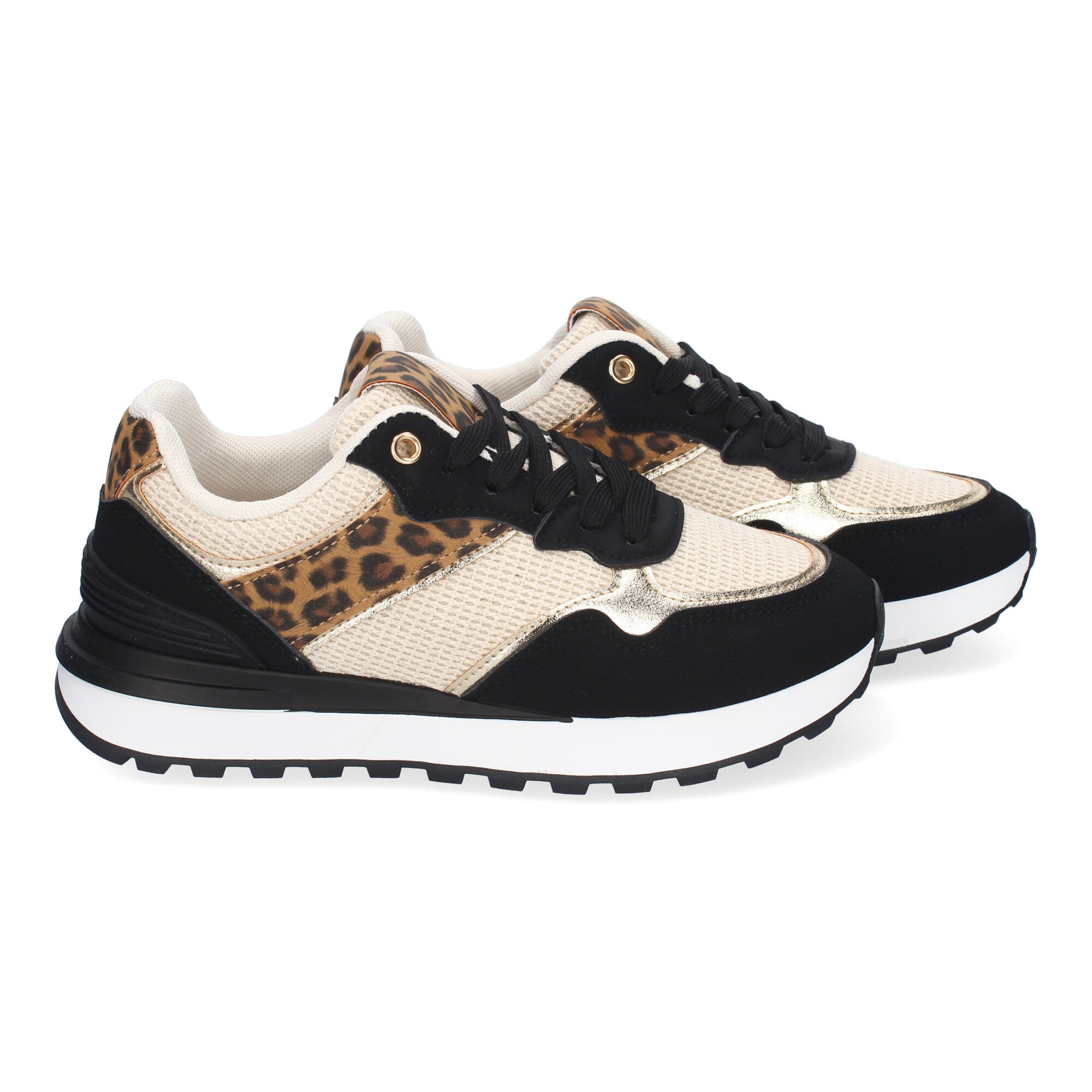 Zapatillas Bicolor Casual Para Mujer