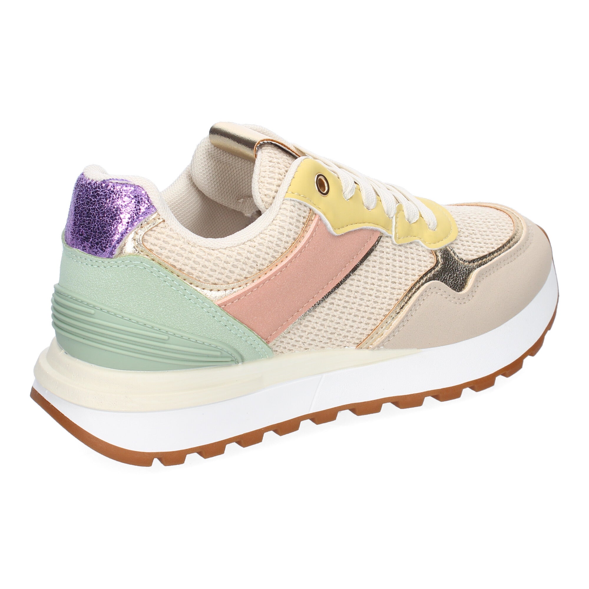 Zapatillas Bicolor Casual Para Mujer