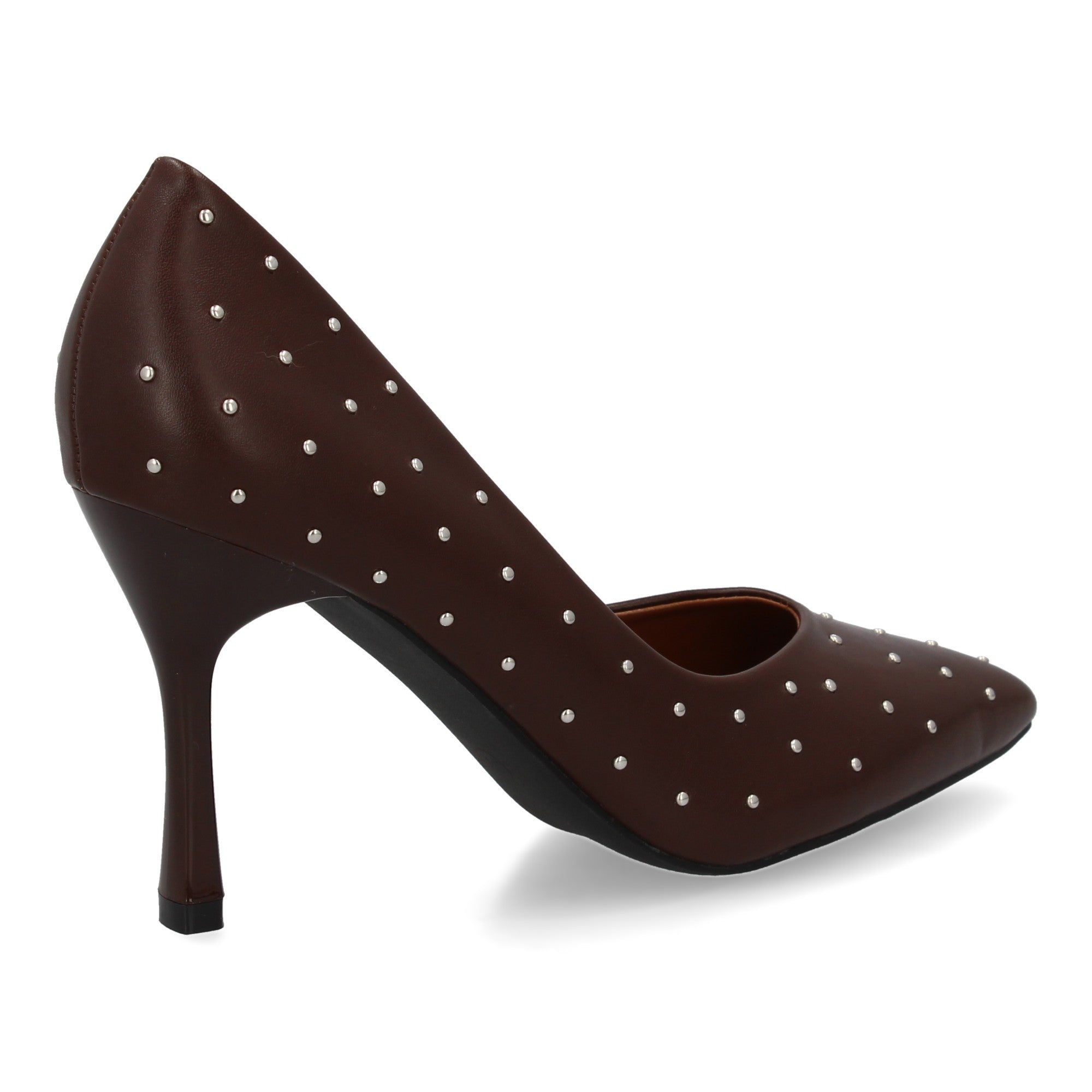 Zapato Marron   De Salon Con Tacon Fino