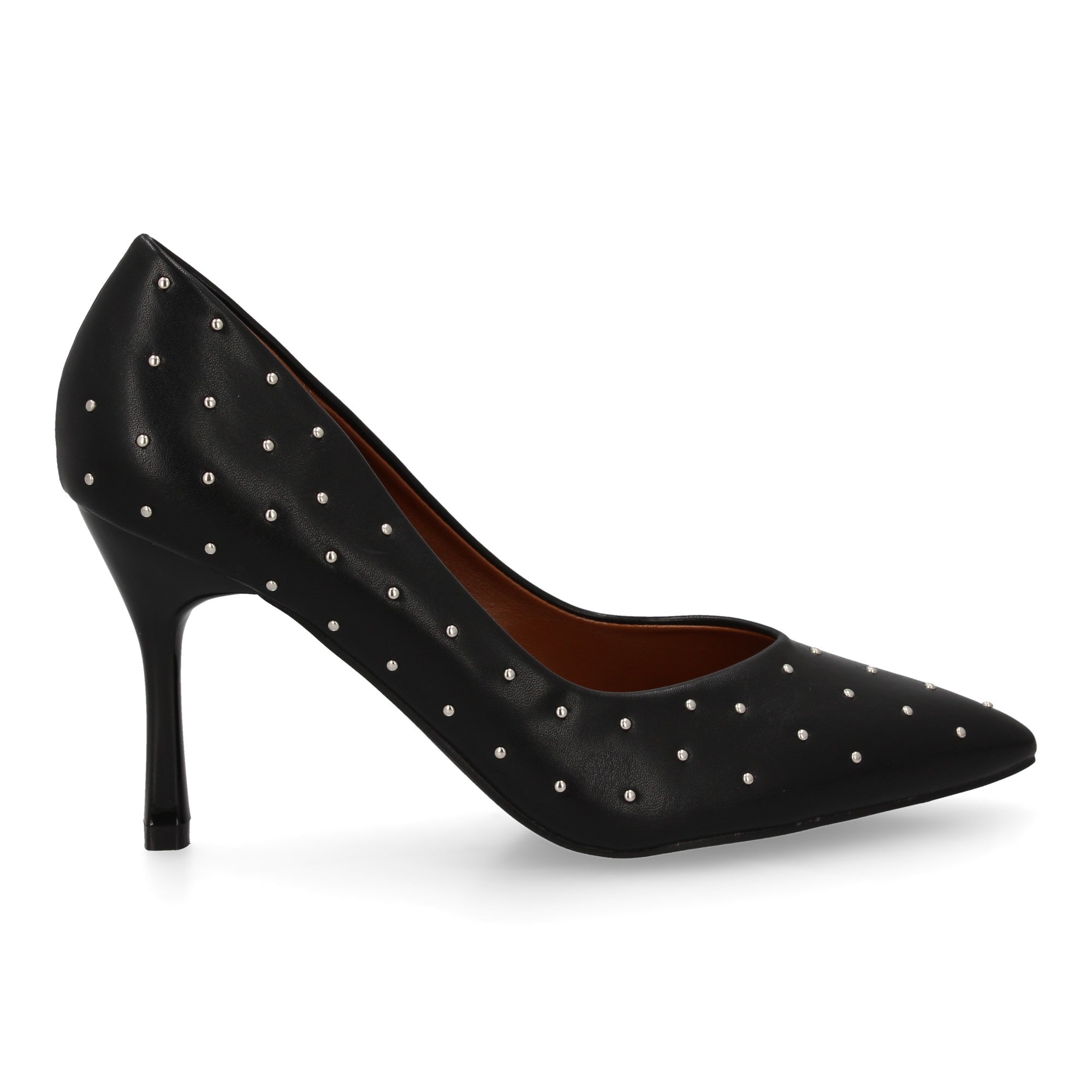 Zapato Negro  De Salon Con Tacon Fino