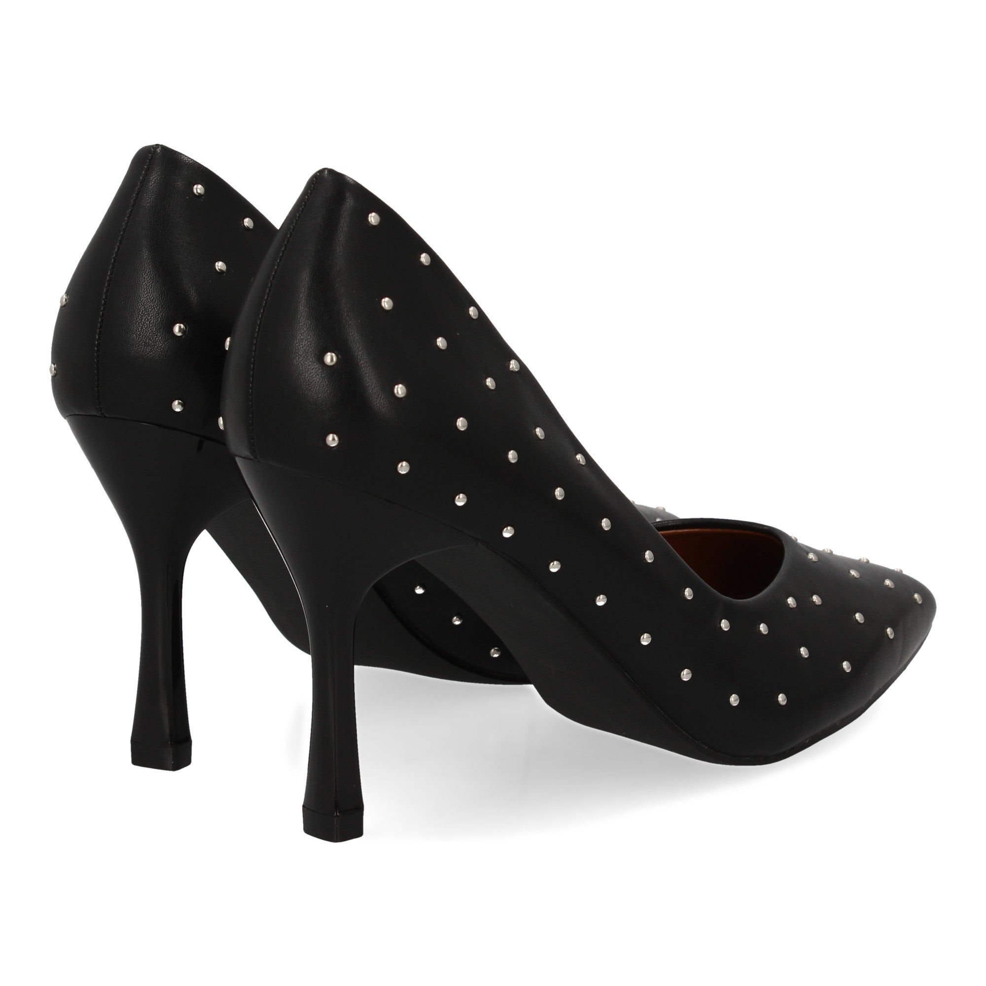 Zapato Negro  De Salon Con Tacon Fino
