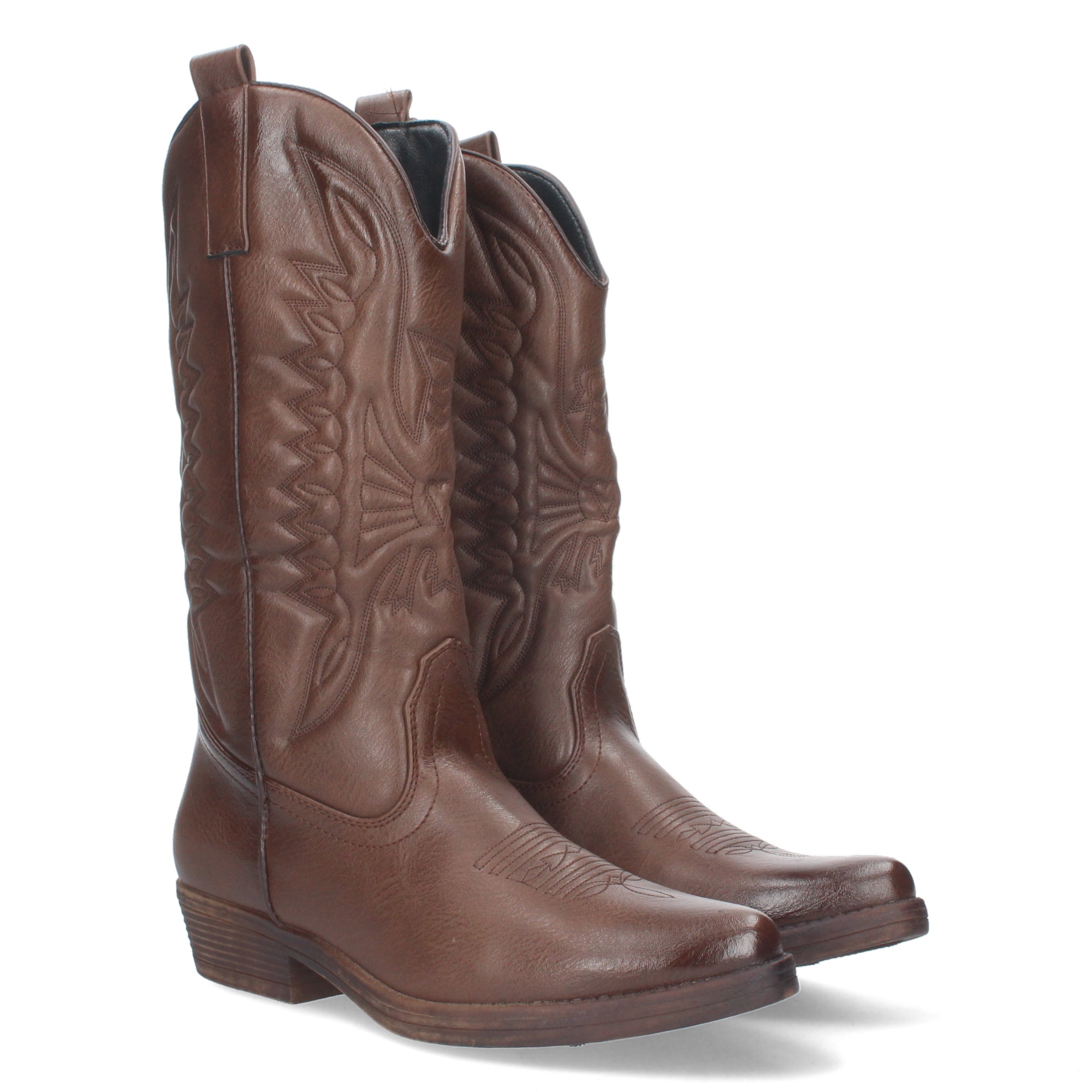 Bota Cowboy de Tacón Comoda para Mujer