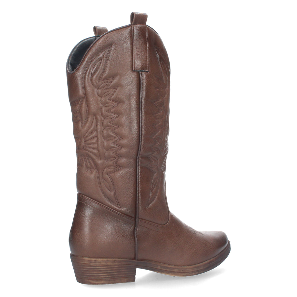 Bota Cowboy de Tacón Comoda para Mujer