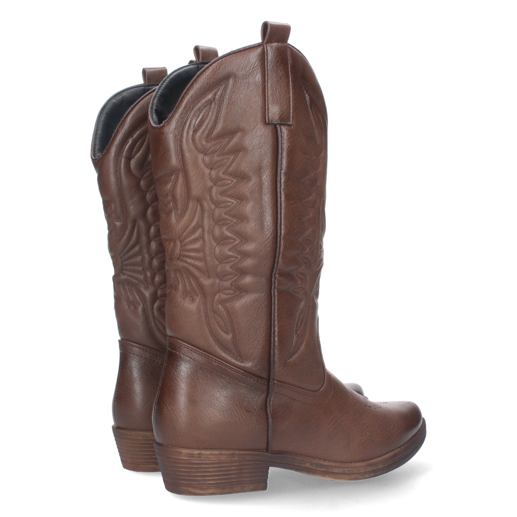 Bota Cowboy de Tacón Comoda para Mujer