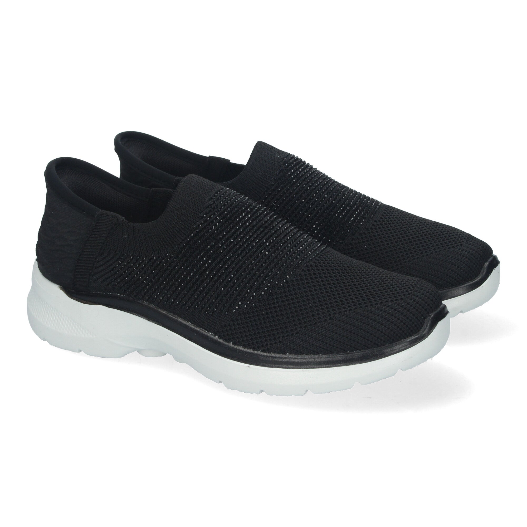 Zapatillas Deportivas Negras Planas Comodas Para Mujer
