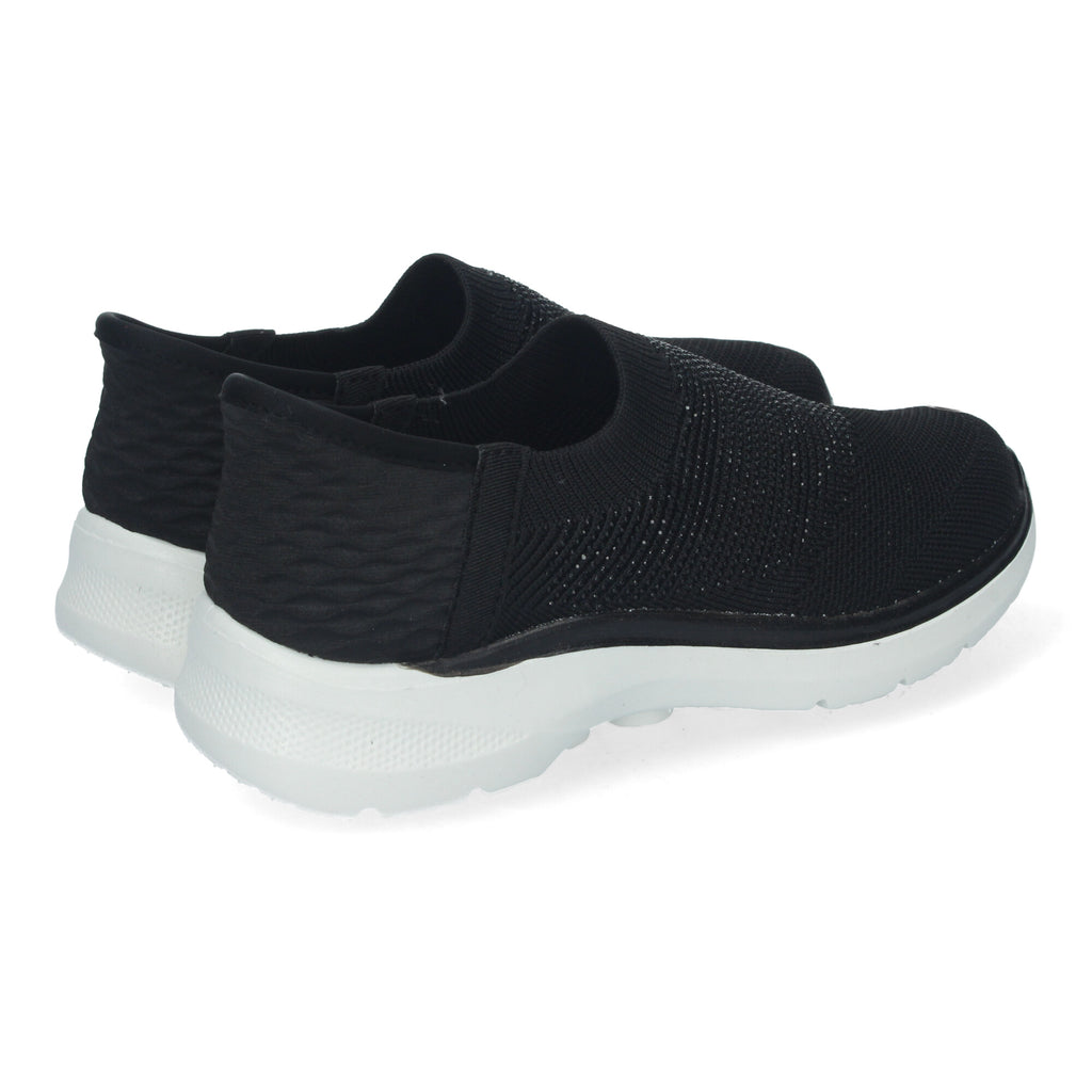 Zapatillas Deportivas Negras Planas Comodas Para Mujer