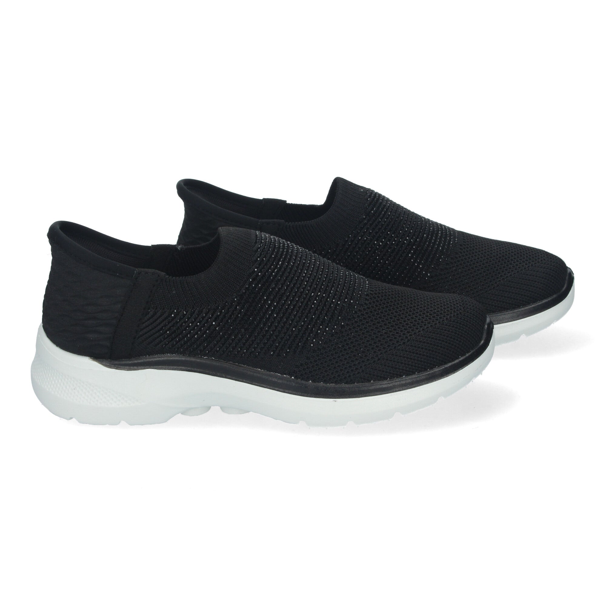 Zapatillas Deportivas Negras Planas Comodas Para Mujer