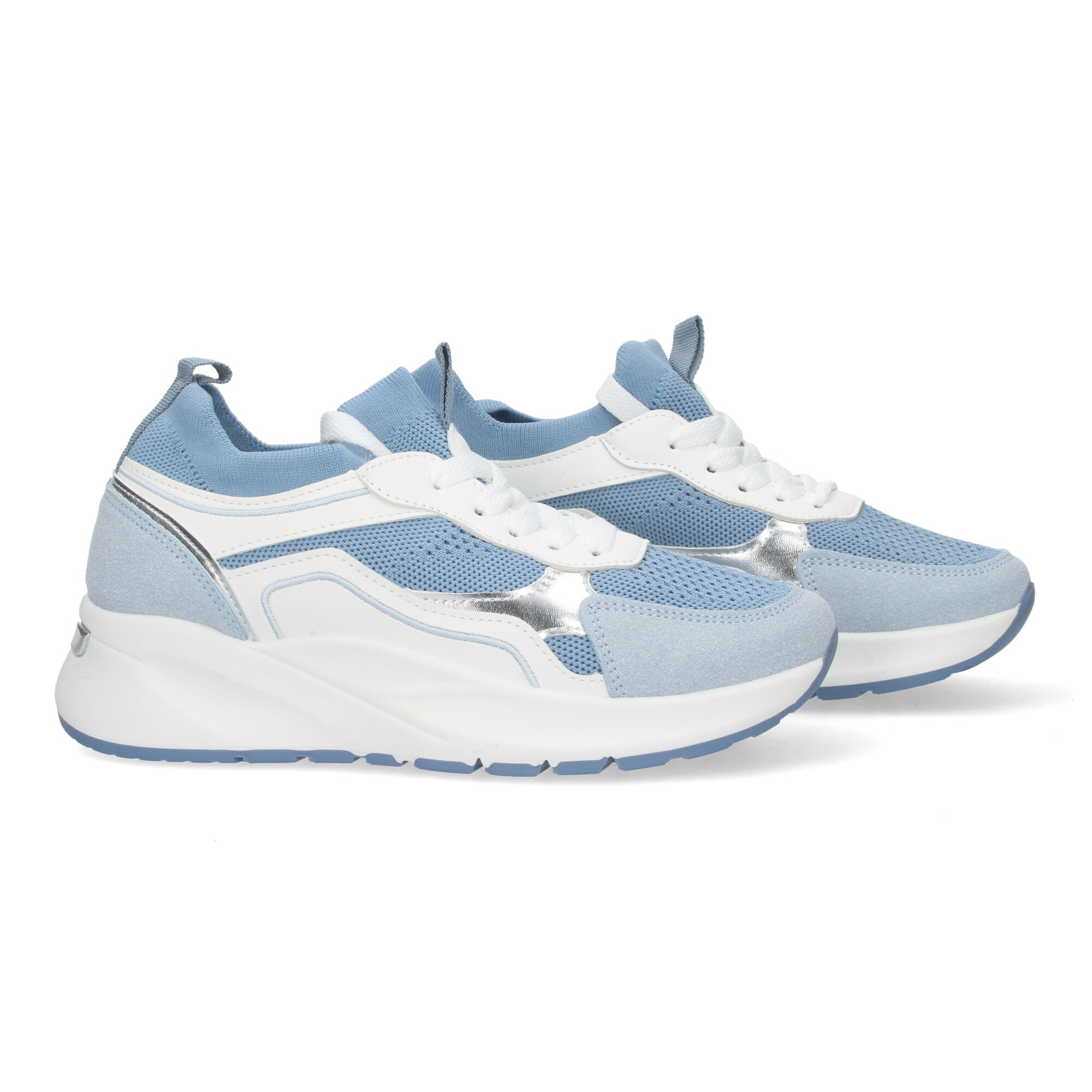 Zapatillas Casual Con Plataforma Dentada para Mujer