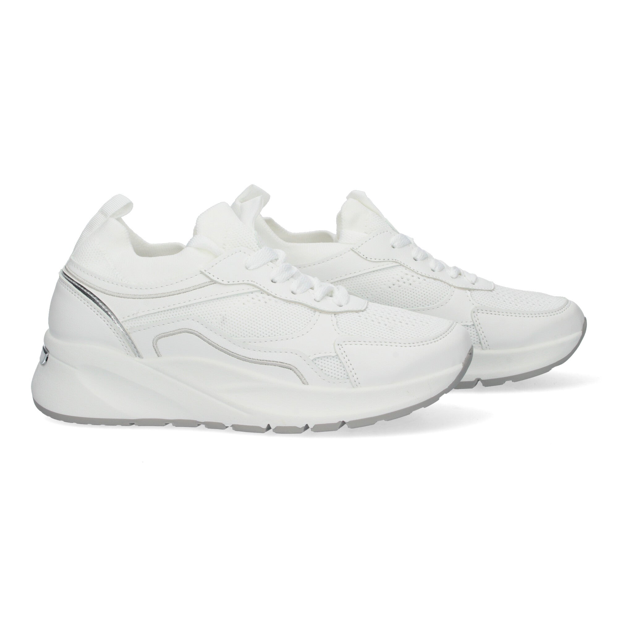 Zapatillas Casual Con Plataforma Dentada para Mujer