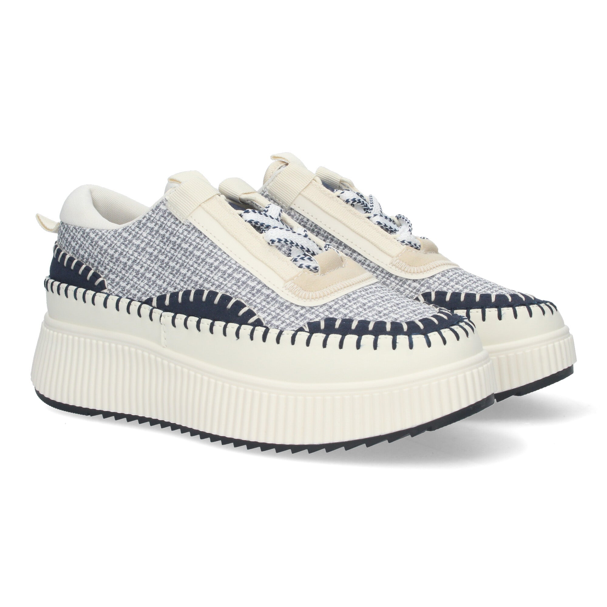 Zapatillas Casual Con Plataforma Dentada para Mujer