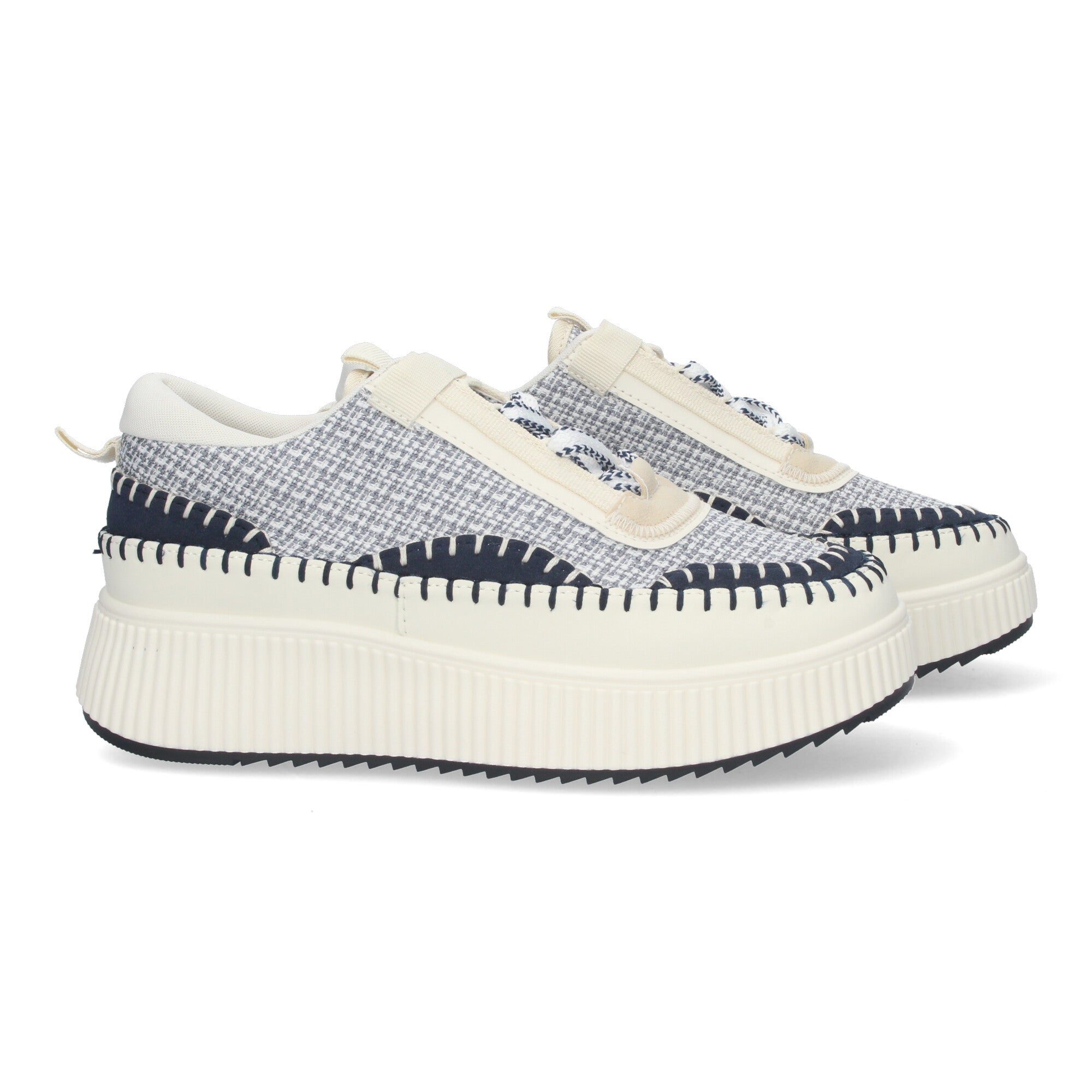 Zapatillas Casual Con Plataforma Dentada para Mujer
