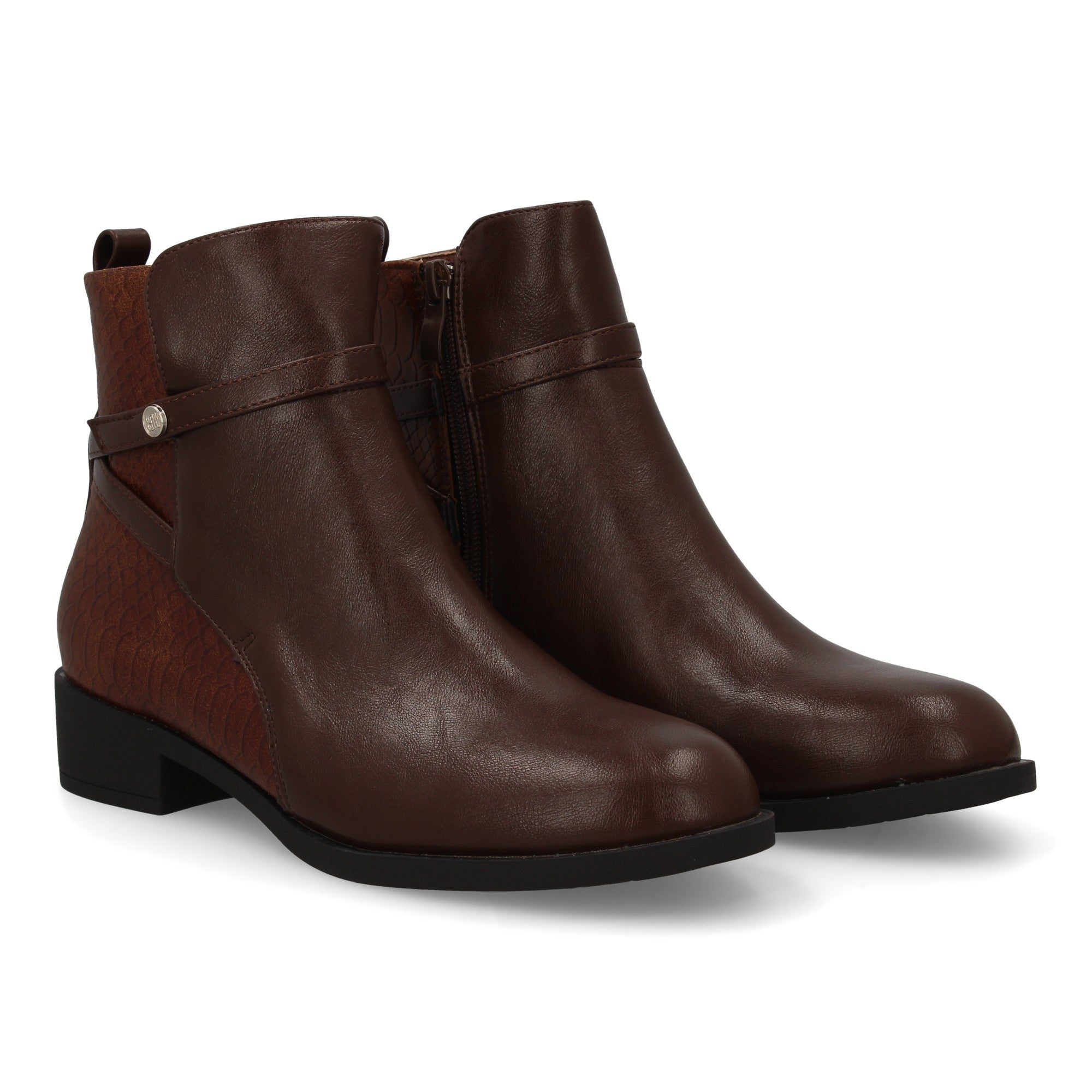 botin con tacon bajo