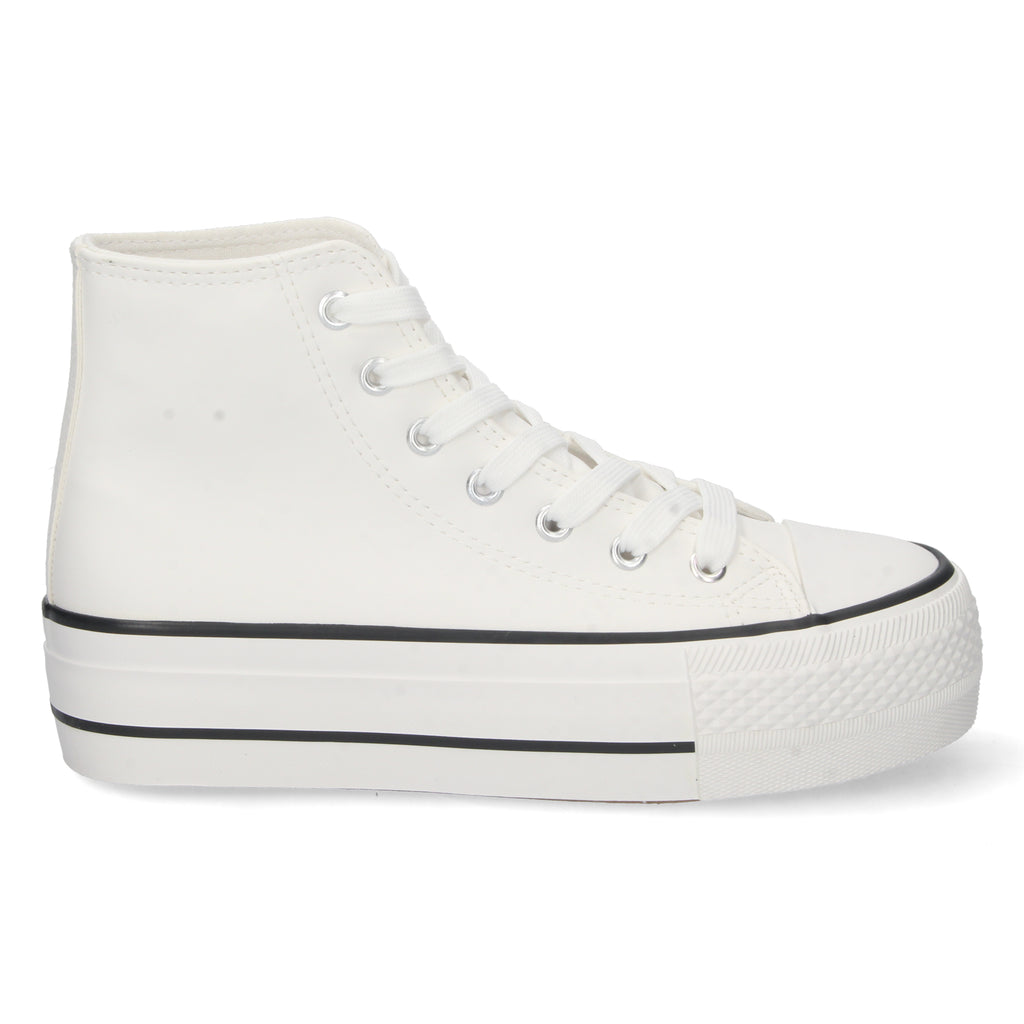 Zapatilla Abotinada  Polipiel Para Mujer