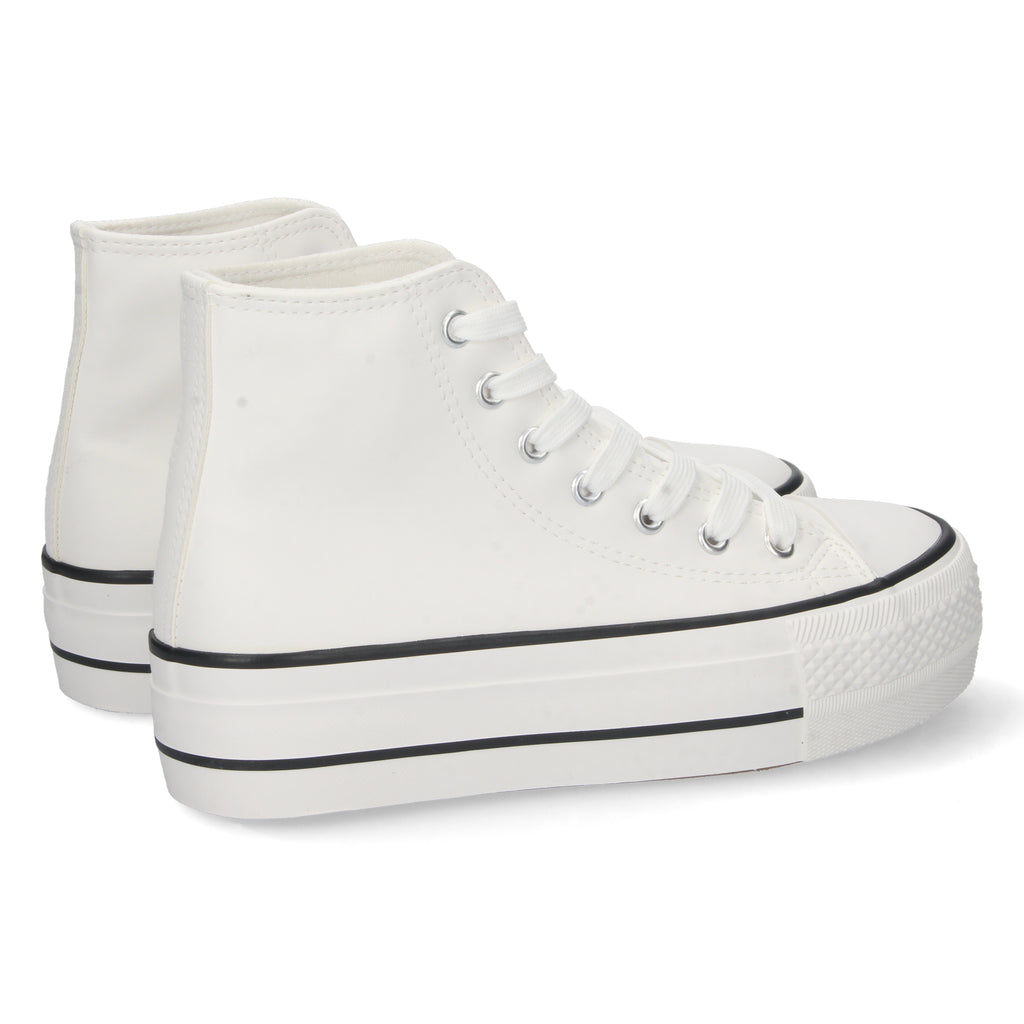 Zapatilla Abotinada  Polipiel Para Mujer
