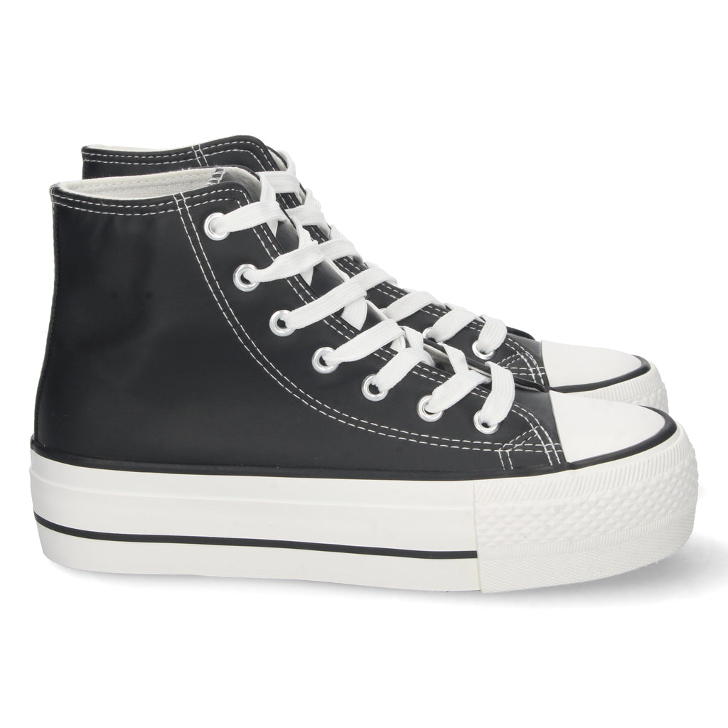 Zapatilla Abotinada  Polipiel Para Mujer