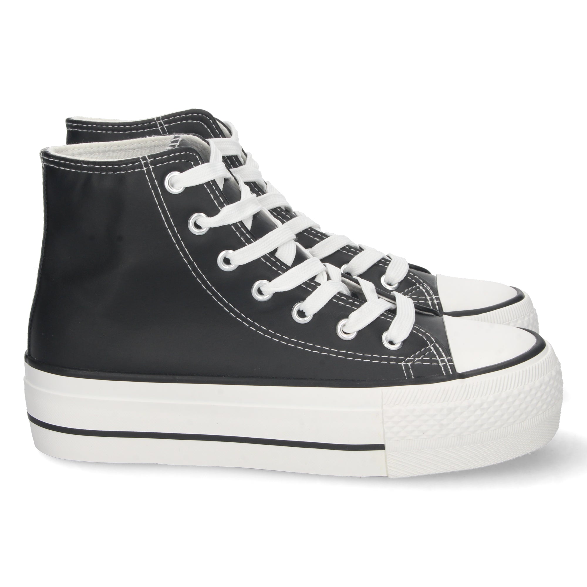 Zapatilla Abotinada  Polipiel Para Mujer
