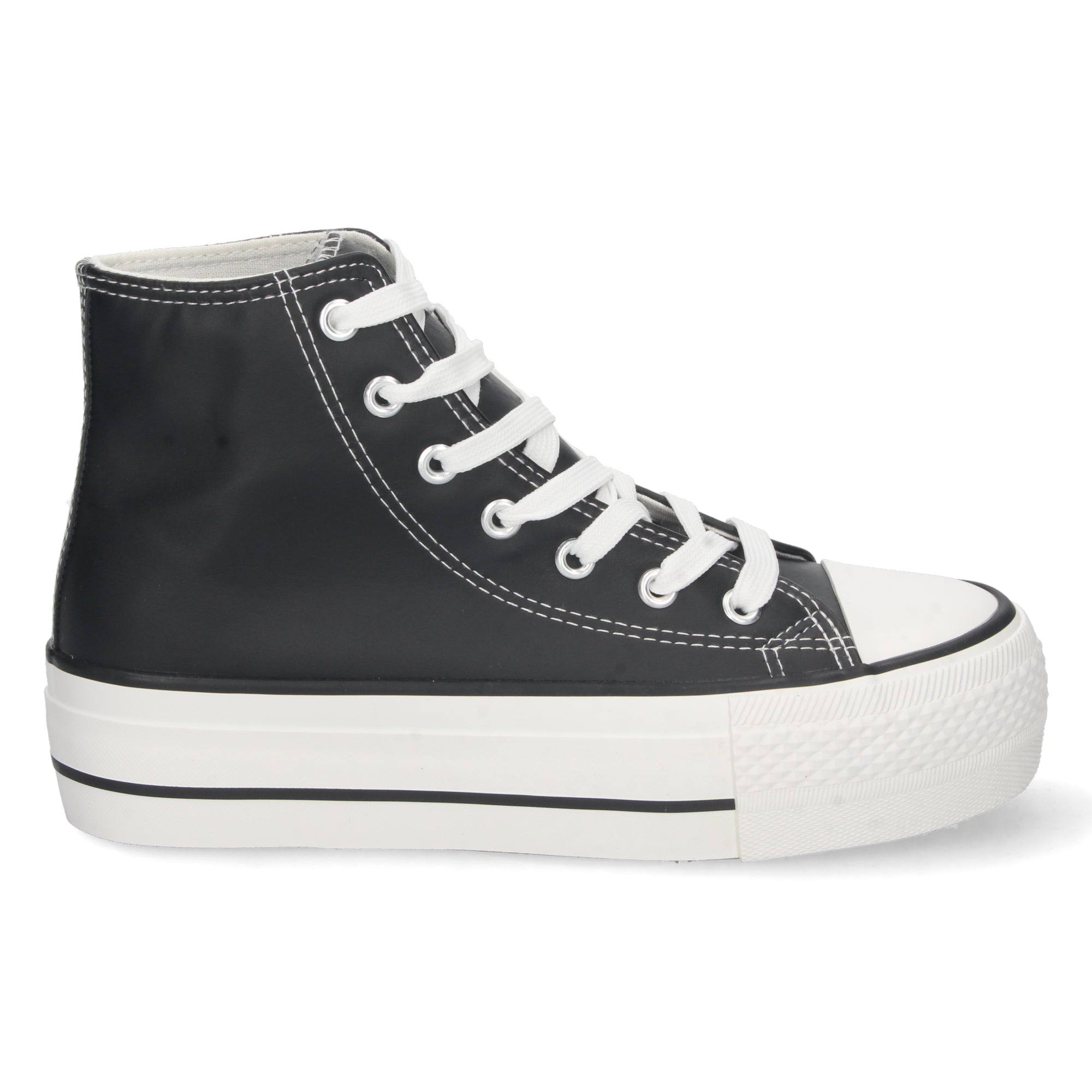 Zapatilla Abotinada  Polipiel Para Mujer