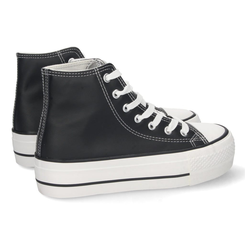 Zapatilla Abotinada  Polipiel Para Mujer