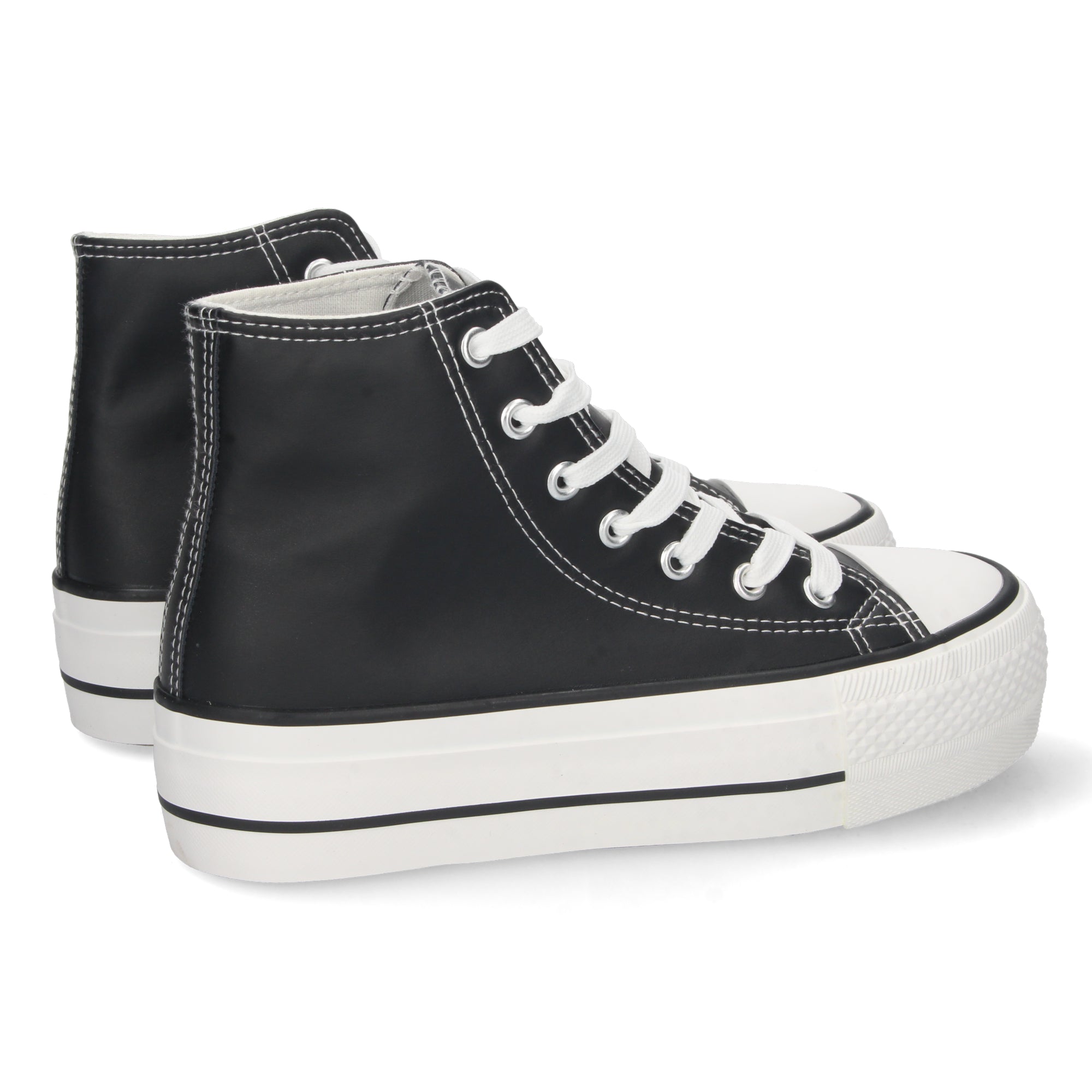 Zapatilla Abotinada  Polipiel Para Mujer