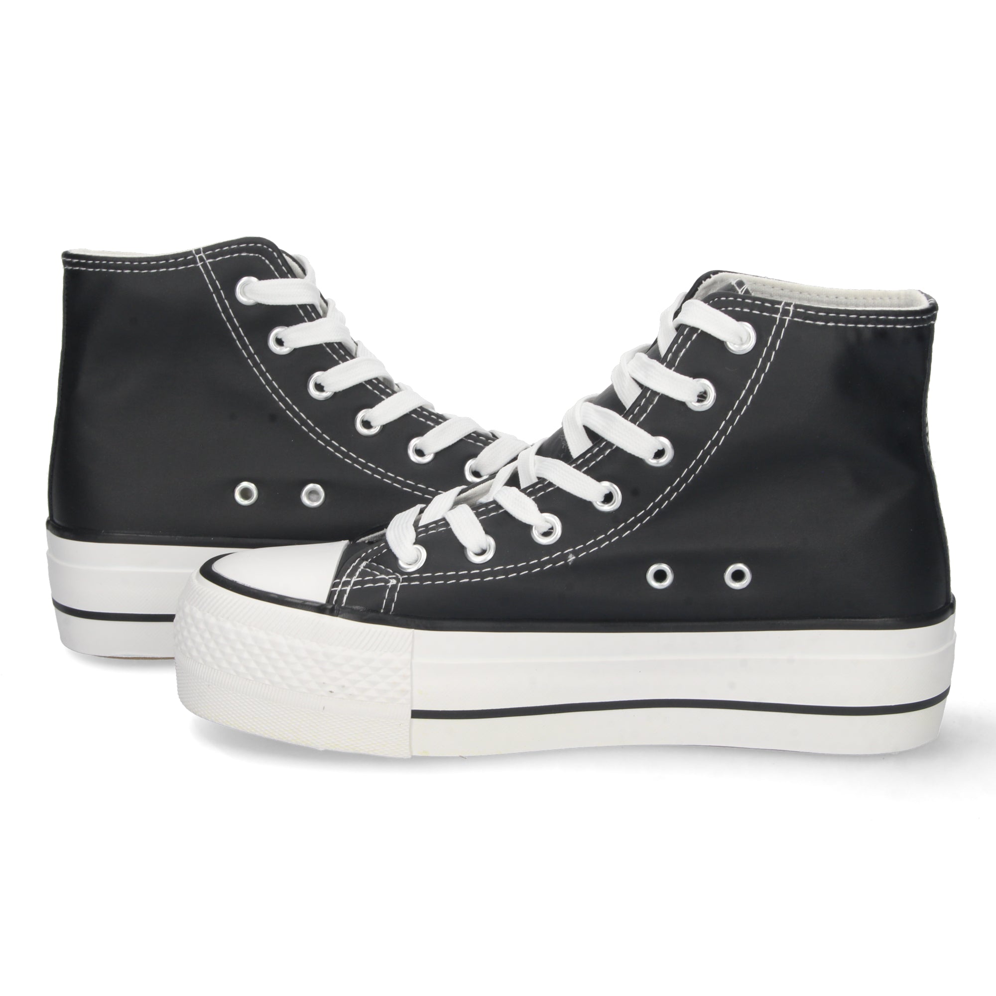 Zapatilla Abotinada  Polipiel Para Mujer