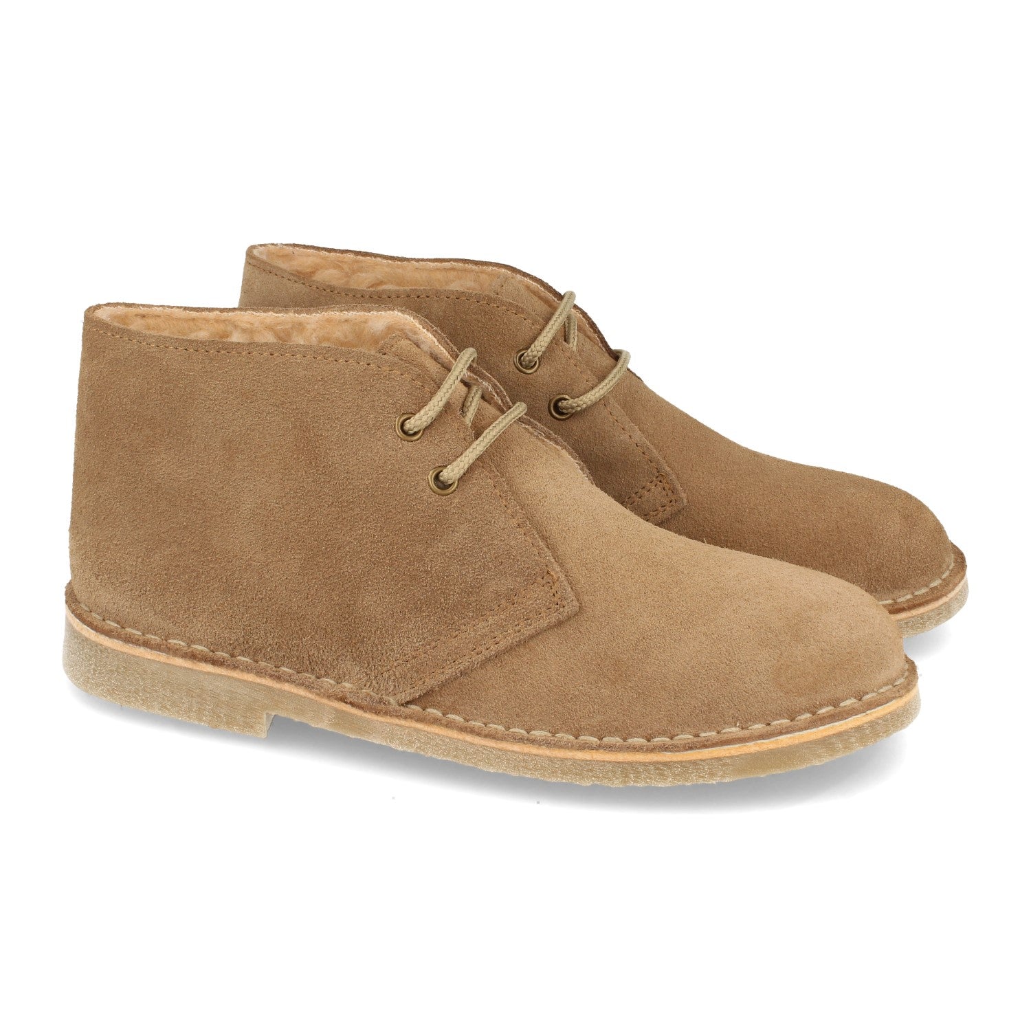 Botin Desert Boots Mujer y Hombre de Piel Serraje
