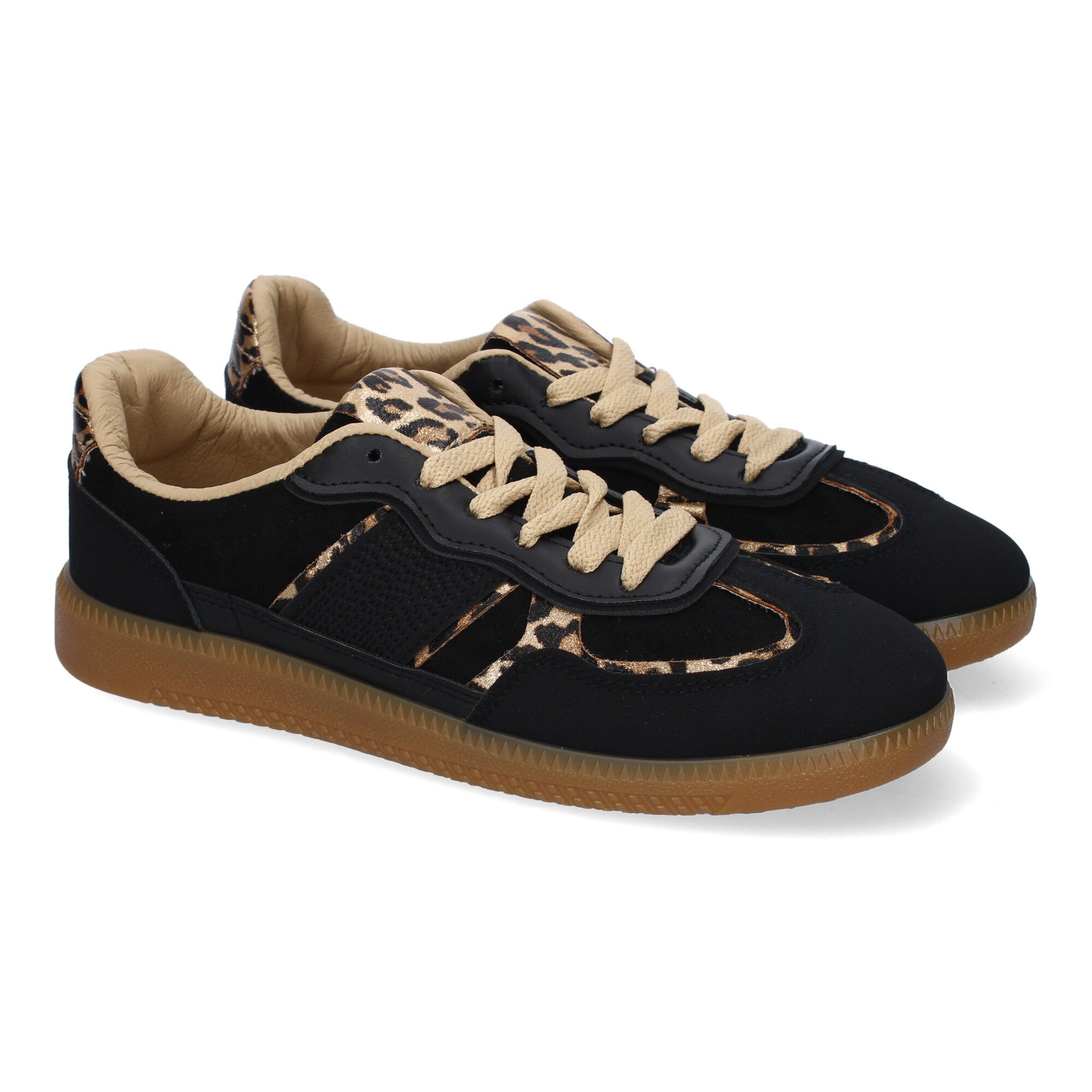 Zapatilla Deportiva Negra Casual de Mujer